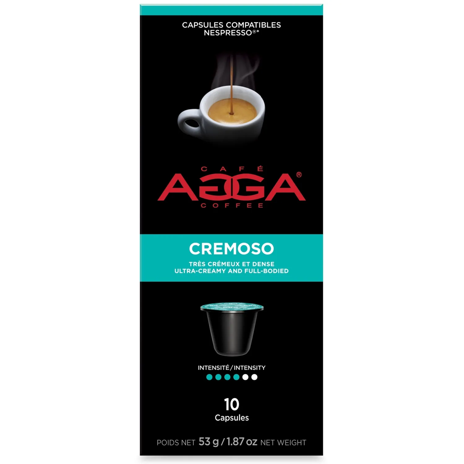 Ma Caféine Nespresso Compatible Capsules>Agga | Espresso Cremoso - box of 10 Nespresso® compatible capsules