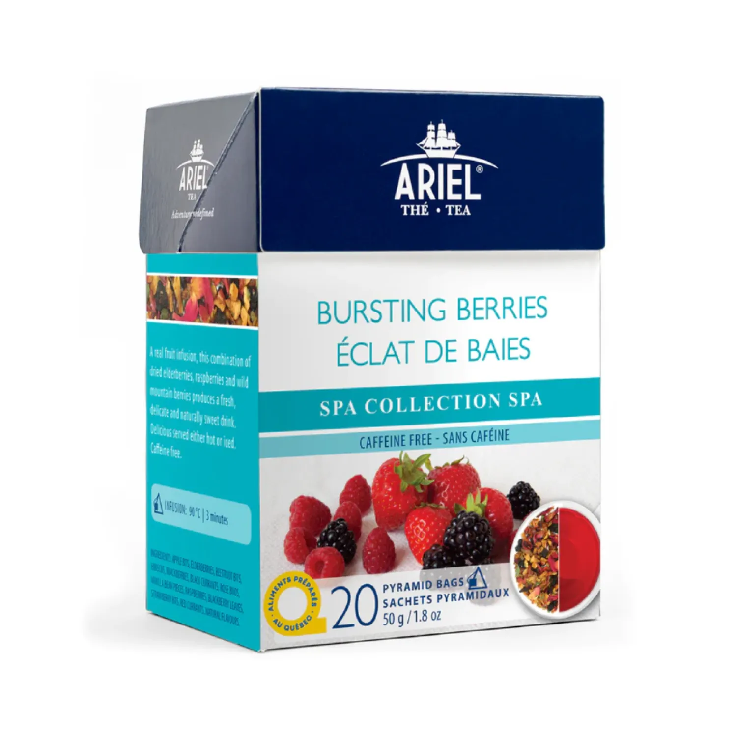 Ma Caféine Herbal Teas | Caffeine Free>Ariel | Berry Burst Spa Herbal Tea - 20 sachets