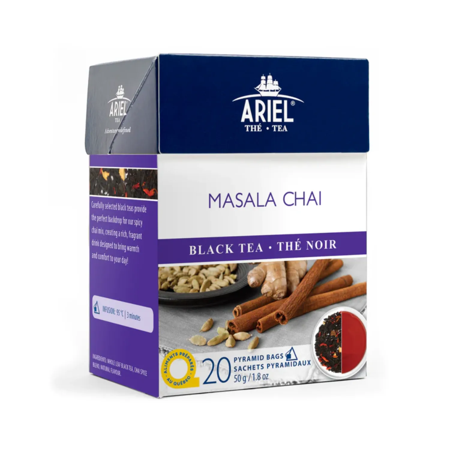 Ma Caféine Black Teas | In Bag>Ariel | Masala Chai Black Tea - 20 bags