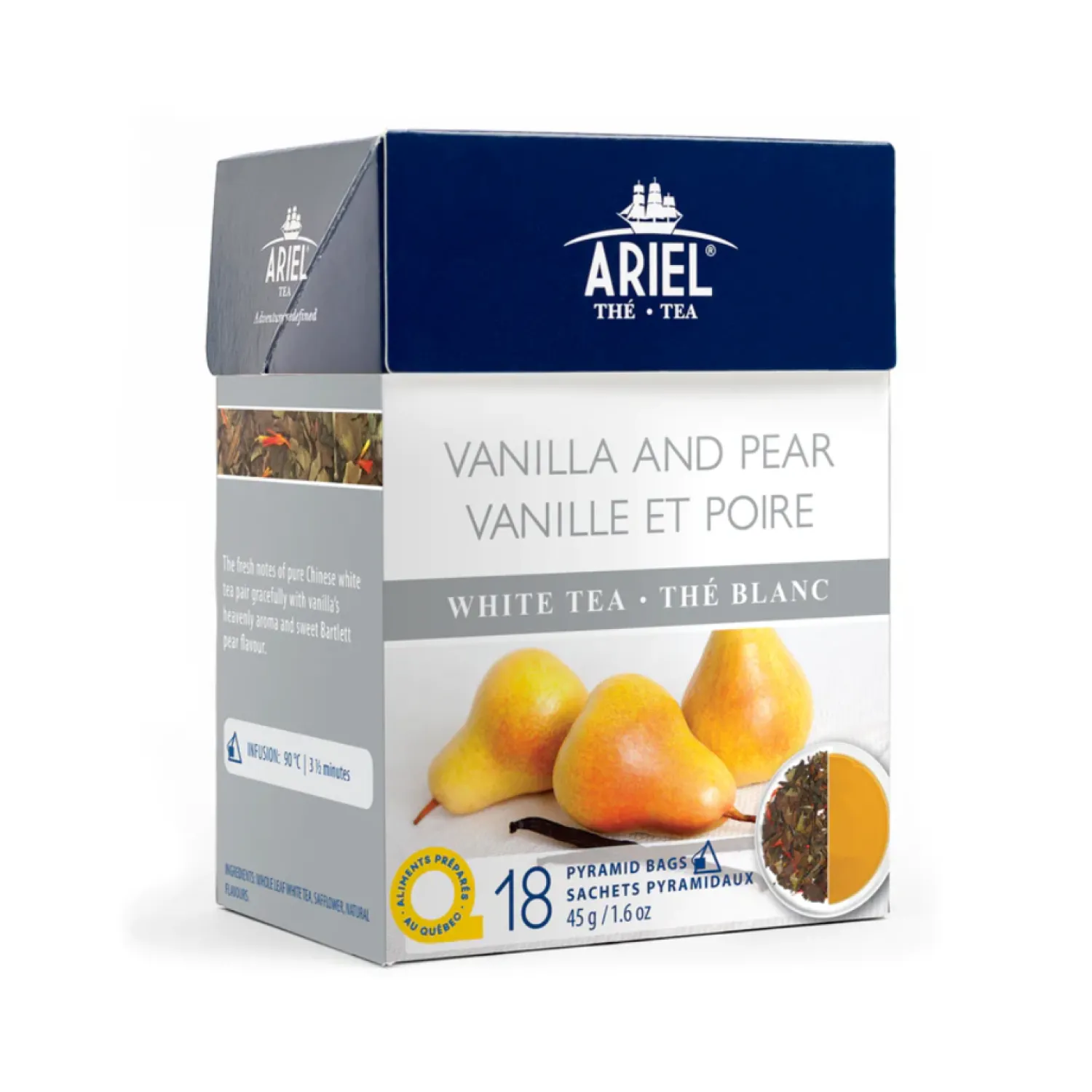 Ma Caféine White Teas | In Bag>Ariel | Vanilla Pear White Tea - 18 bags