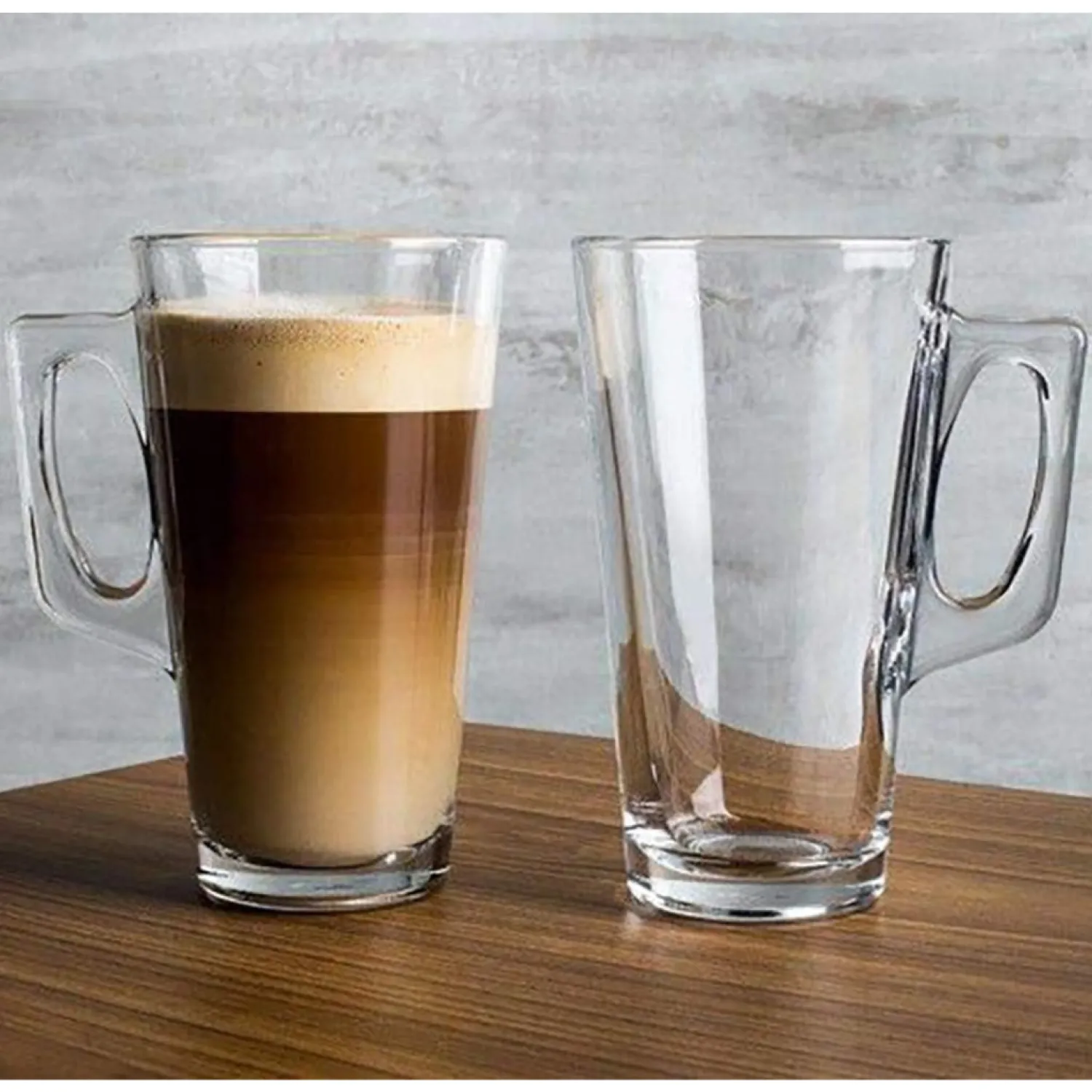 Ma Caféine Glasses And Cups>Barista | Dipped Latte Coffee Glasses - Set of 2