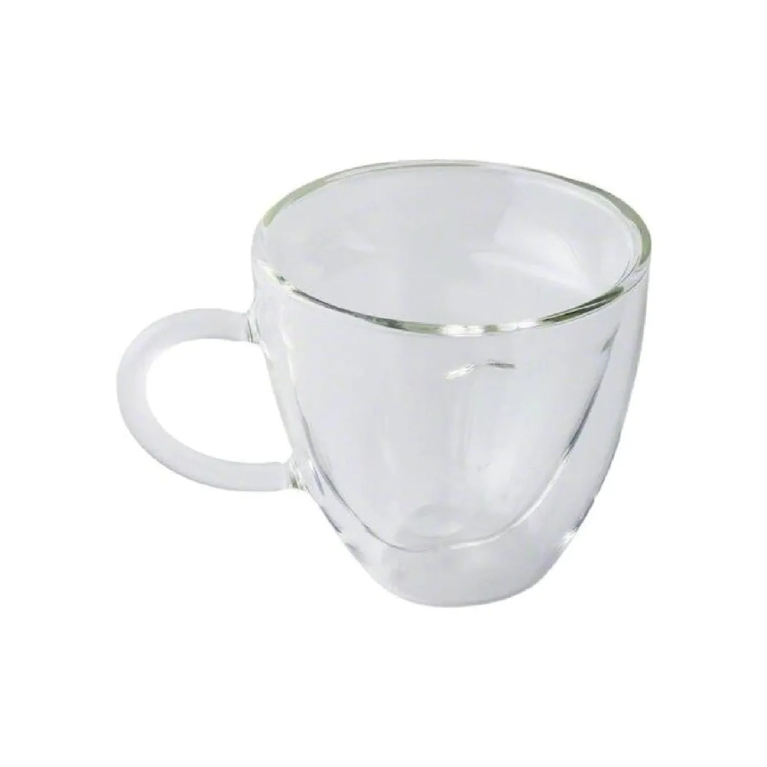 Ma Caféine Double Wall Cups | Glasses And Cups>Barista | Double Wall Espresso Glasses with Handle - Set of 2