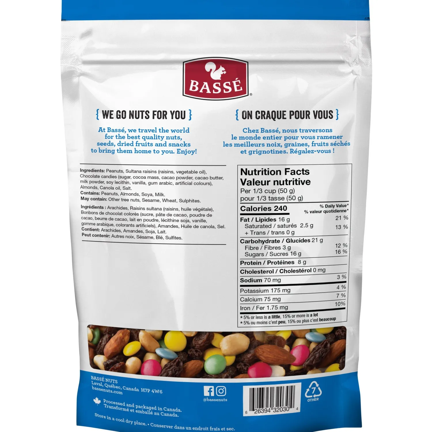 Ma Caféine Food & Snacks | Quebec Products>Basse | Classic Hiking Mix - 600 gr