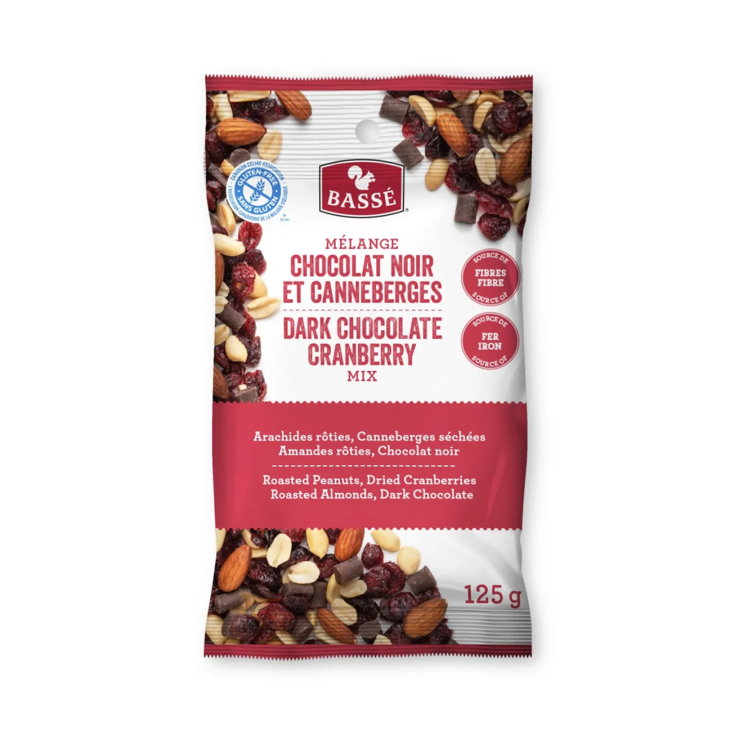 Ma Caféine Food & Snacks | Quebec Products>Basse | Dark chocolate and cranberry mix - 125 gr