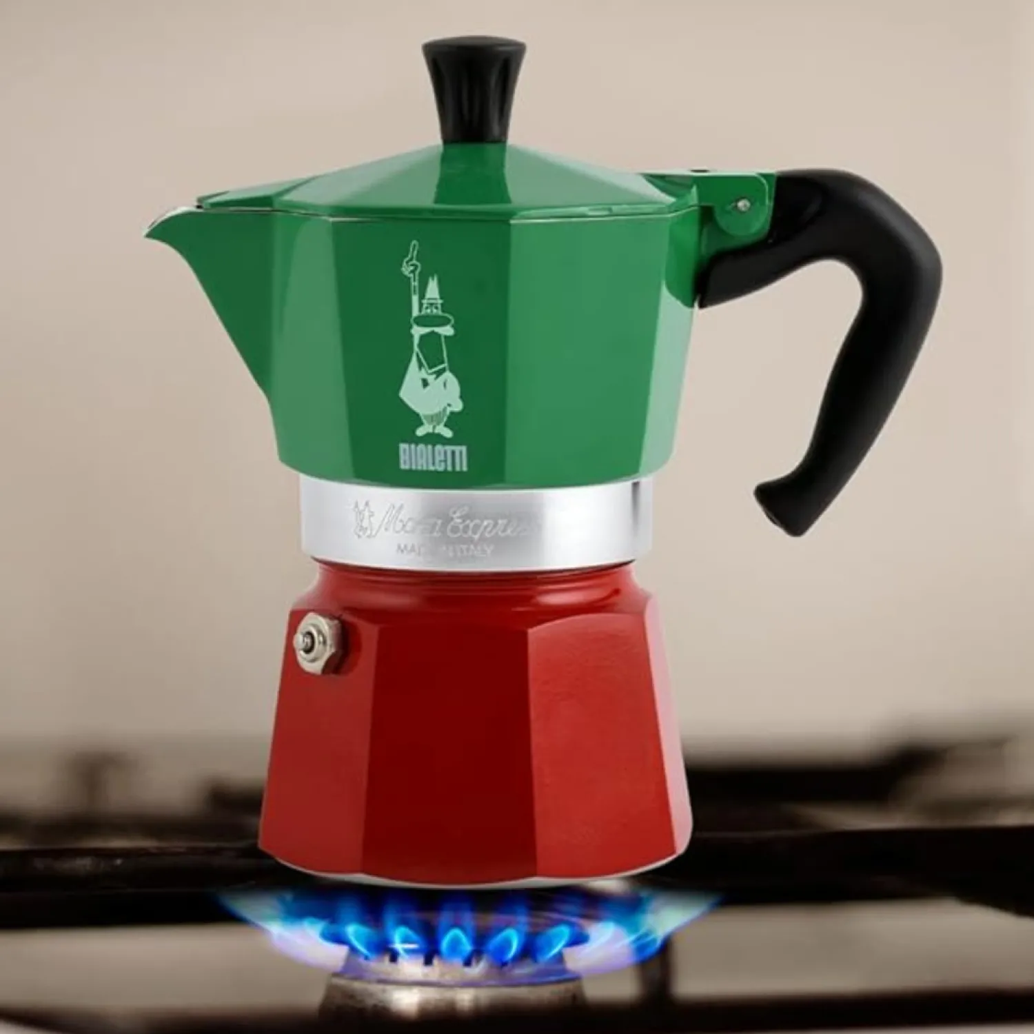 Ma Caféine Italian Percolator>Bialetti | Moka Express 6 tasses - Tricolor - 270ml
