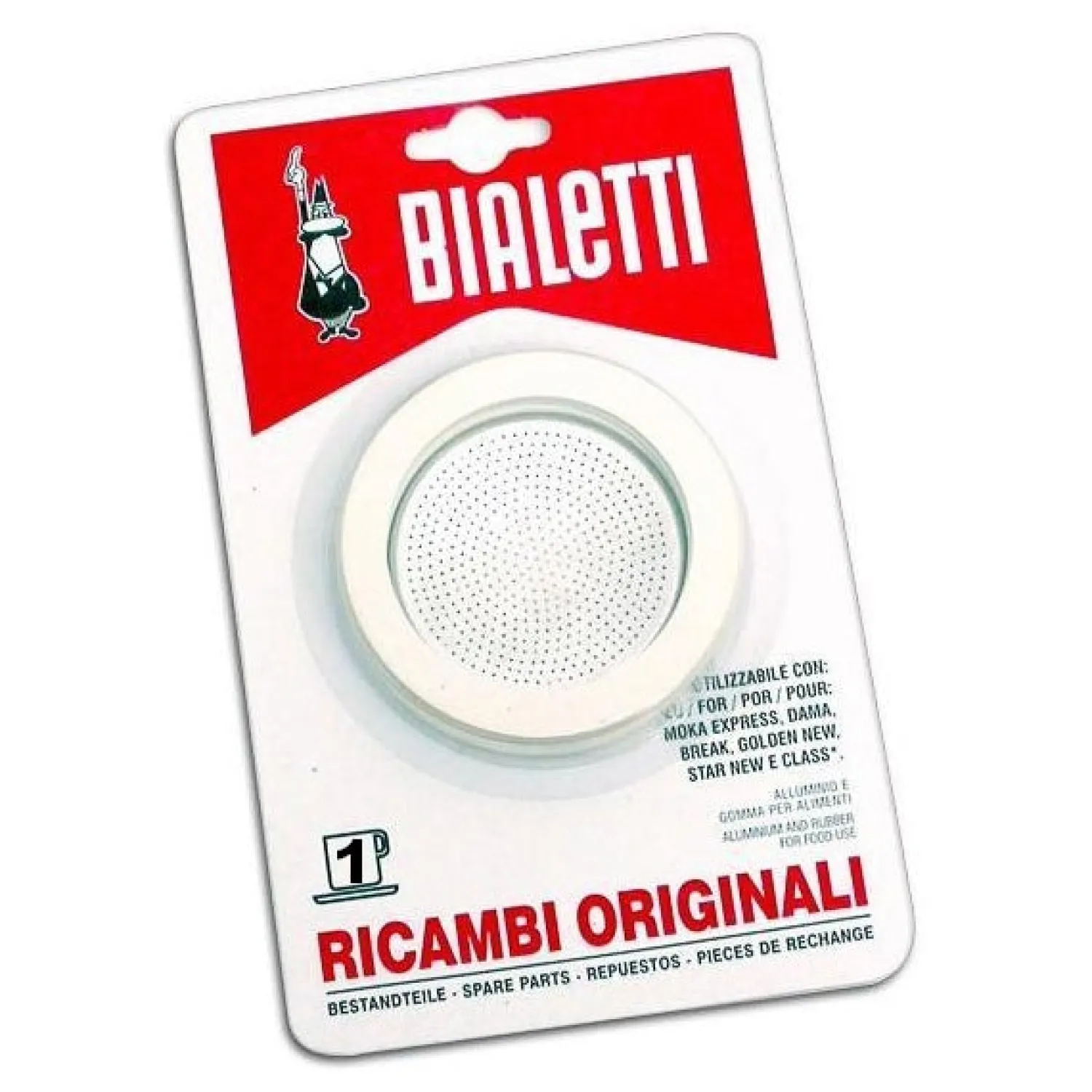 Ma Caféine Machine Maintenance | Italian Percolator>Bialetti | Set of 3 seals and 1 filter for 1 cup Moka