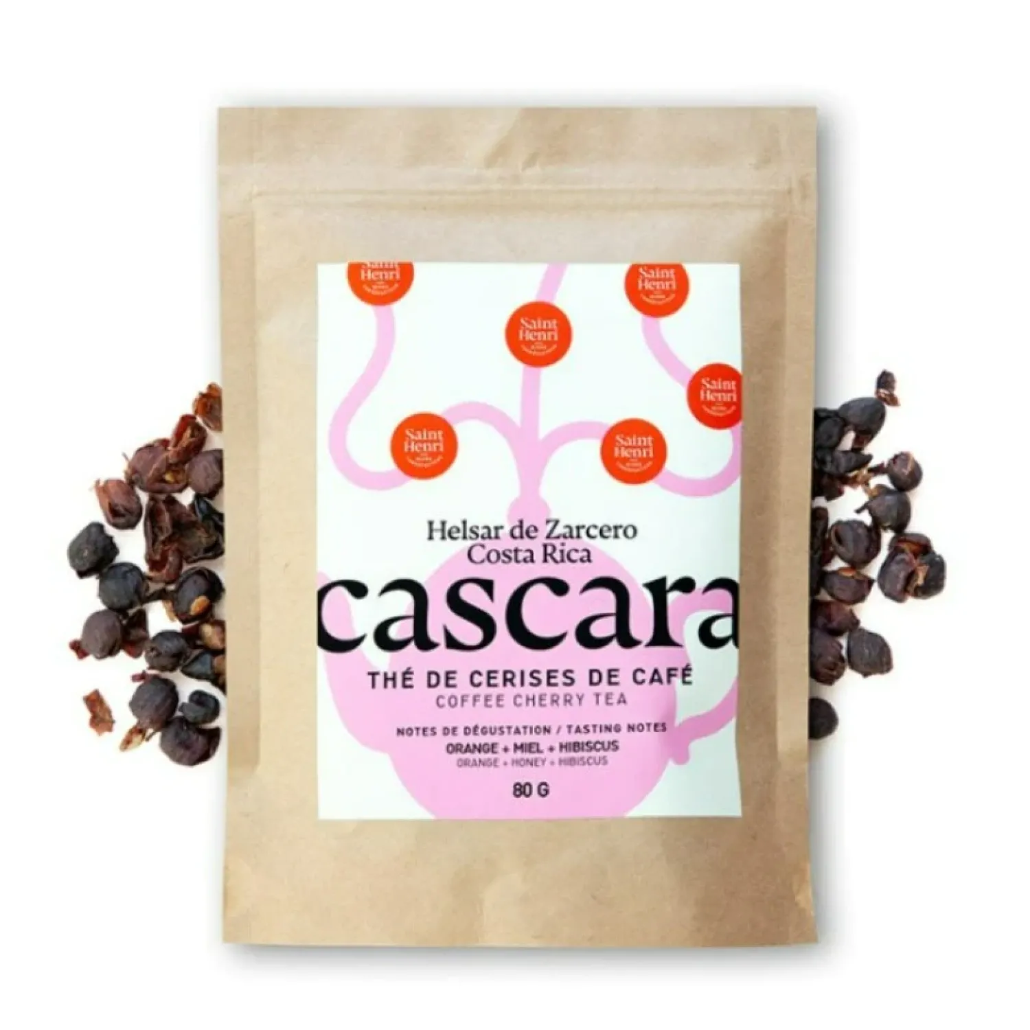 Ma Caféine Iced Teas | In Bulk>Café Saint-Henri | Cascara coffee cherry tea to brew 80gr