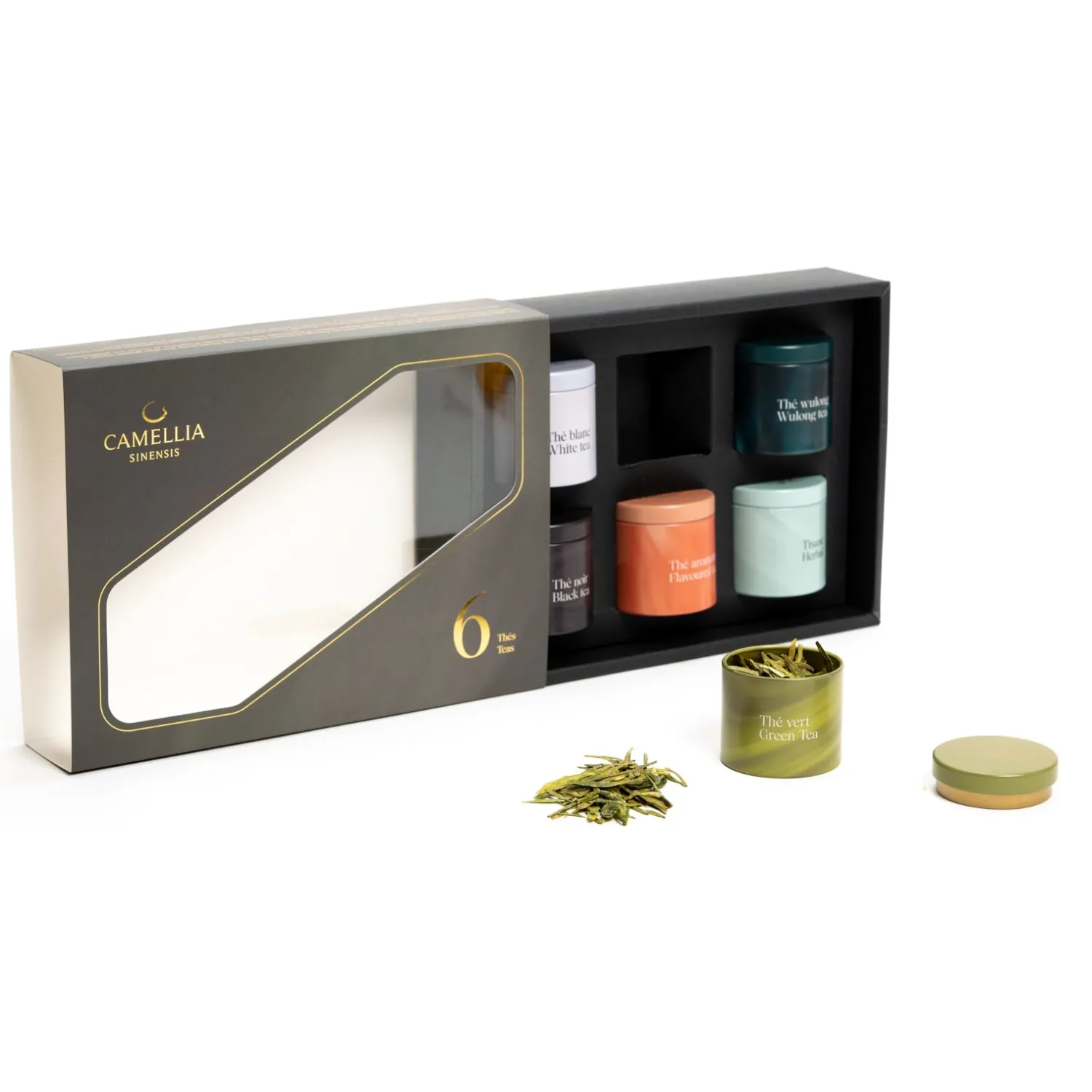 Ma Caféine Hostess Gifts | Black Teas>Camellia Sinensis | Discovery assortment 6 boxes of loose teas and herbal teas