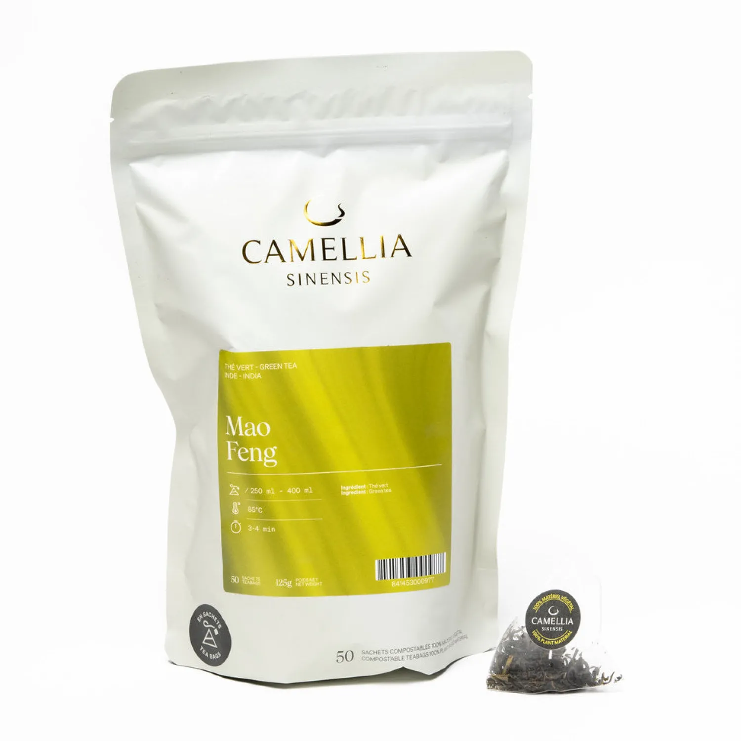 Ma Caféine Green Teas | In Bag>Camellia Sinensis | Mao Feng organic & fair trade - bag of 50 sachets