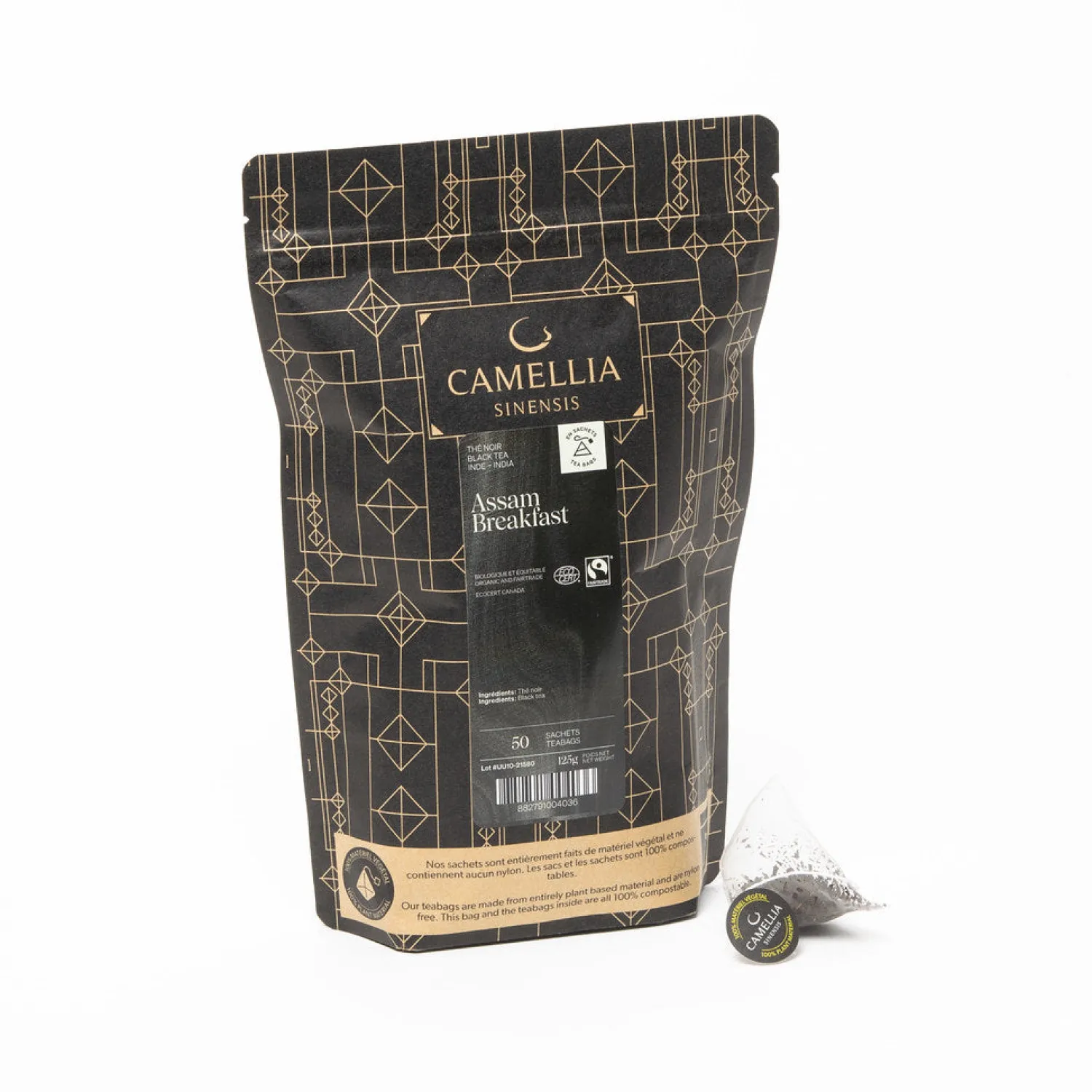 Ma Caféine Black Teas | In Bag>Camellia Sinensis | Organic and fair trade Assam Breakfast (50 sachets)