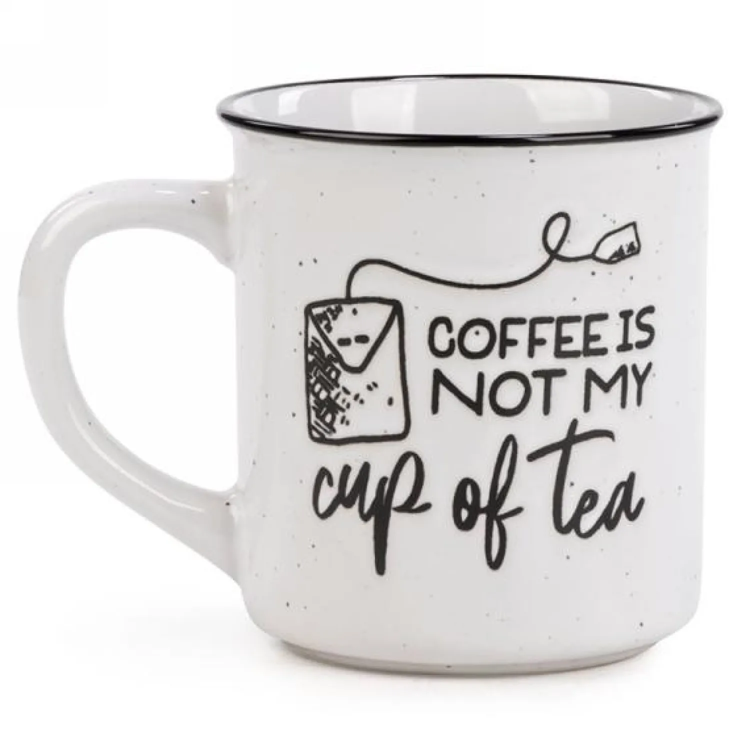 Ma Caféine Ceramic Mugs | Message Mugs>Coffee is not my cup of tea mug