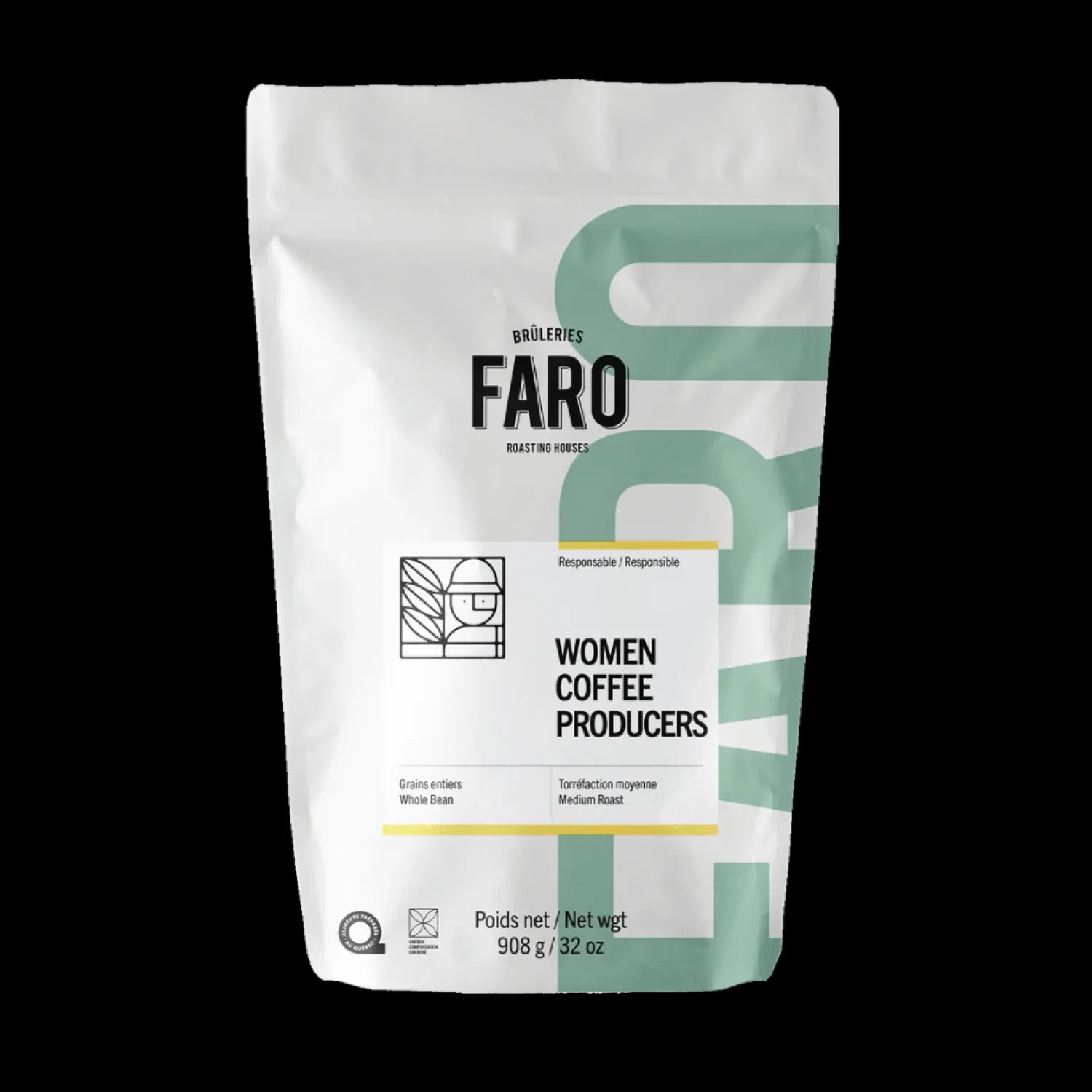 Ma Caféine Faro Roasting Houses | Organic Fair Trade>Faro Burneries | Women Coffee Producers fair trade organic coffee - 908 gr