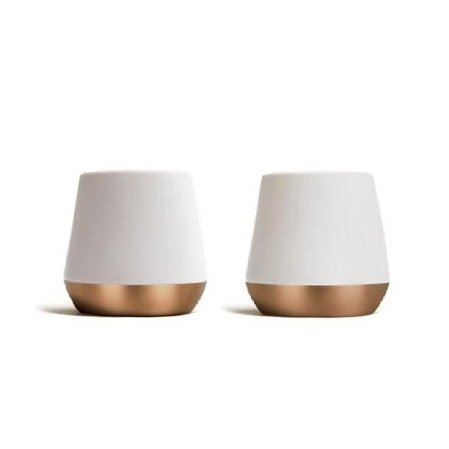 Ma Caféine Double Wall Cups | Ceramic Mugs>Fellow | Set of 2 white double wall Junior ceramic cups