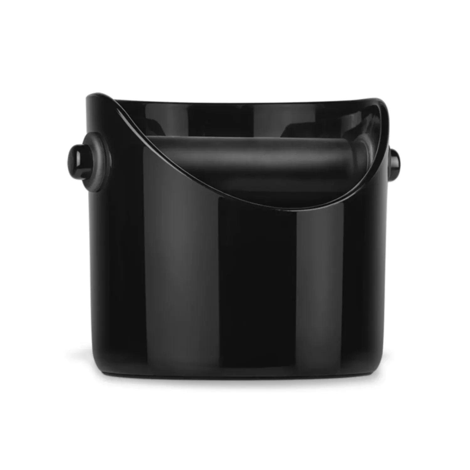 Ma Caféine Barista Tools | Barista Tools>Grindenstein | Black plastic grounds container with non-slip rubber strip