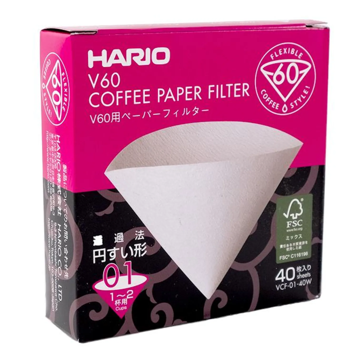 Ma Caféine Machine Maintenance | Manual Infusions>Hario | Filters V60-01 x40