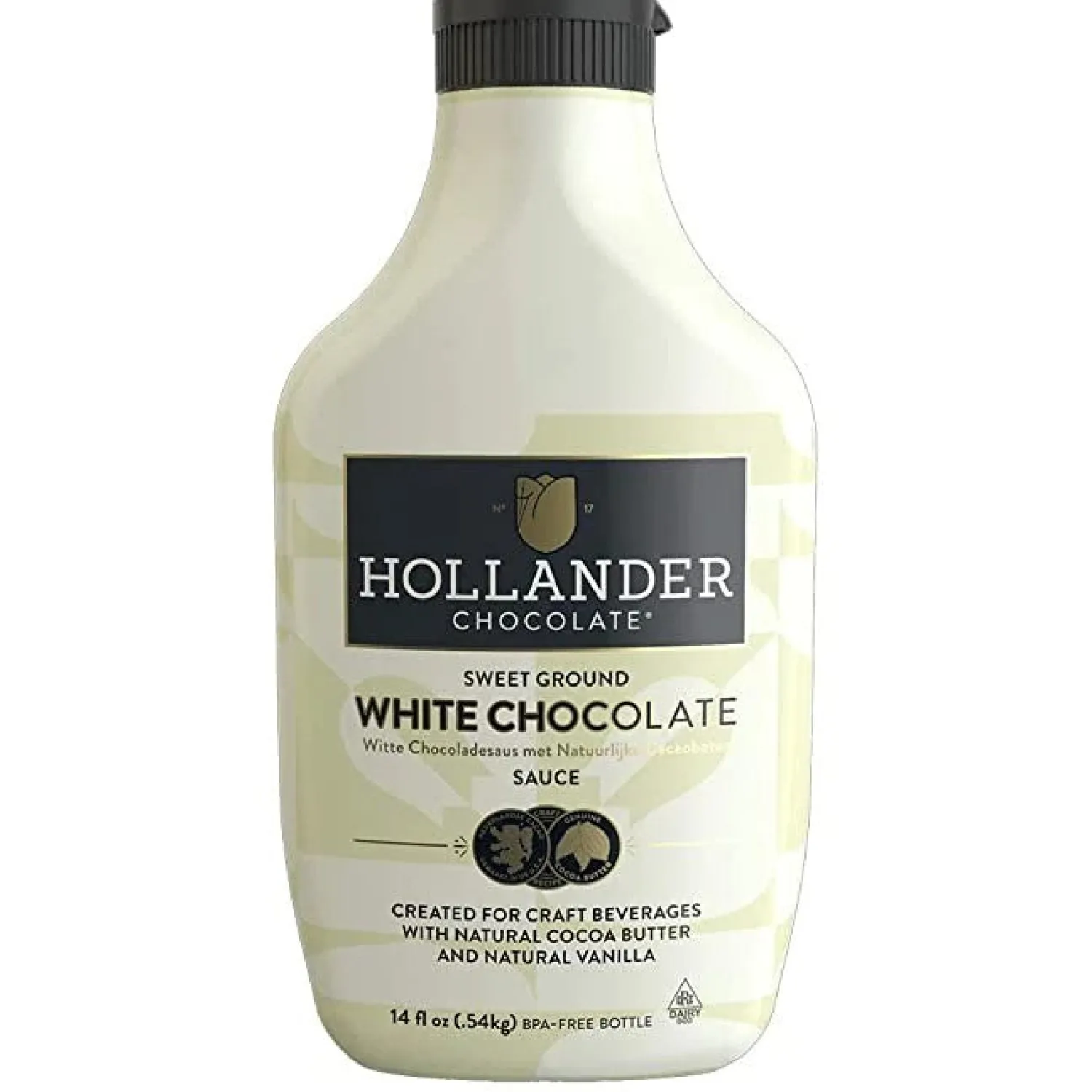 Ma Caféine Flavored Syrups & Sauces | Hot Chocolates>Hollander | White Chocolate Sauce - 540 gr