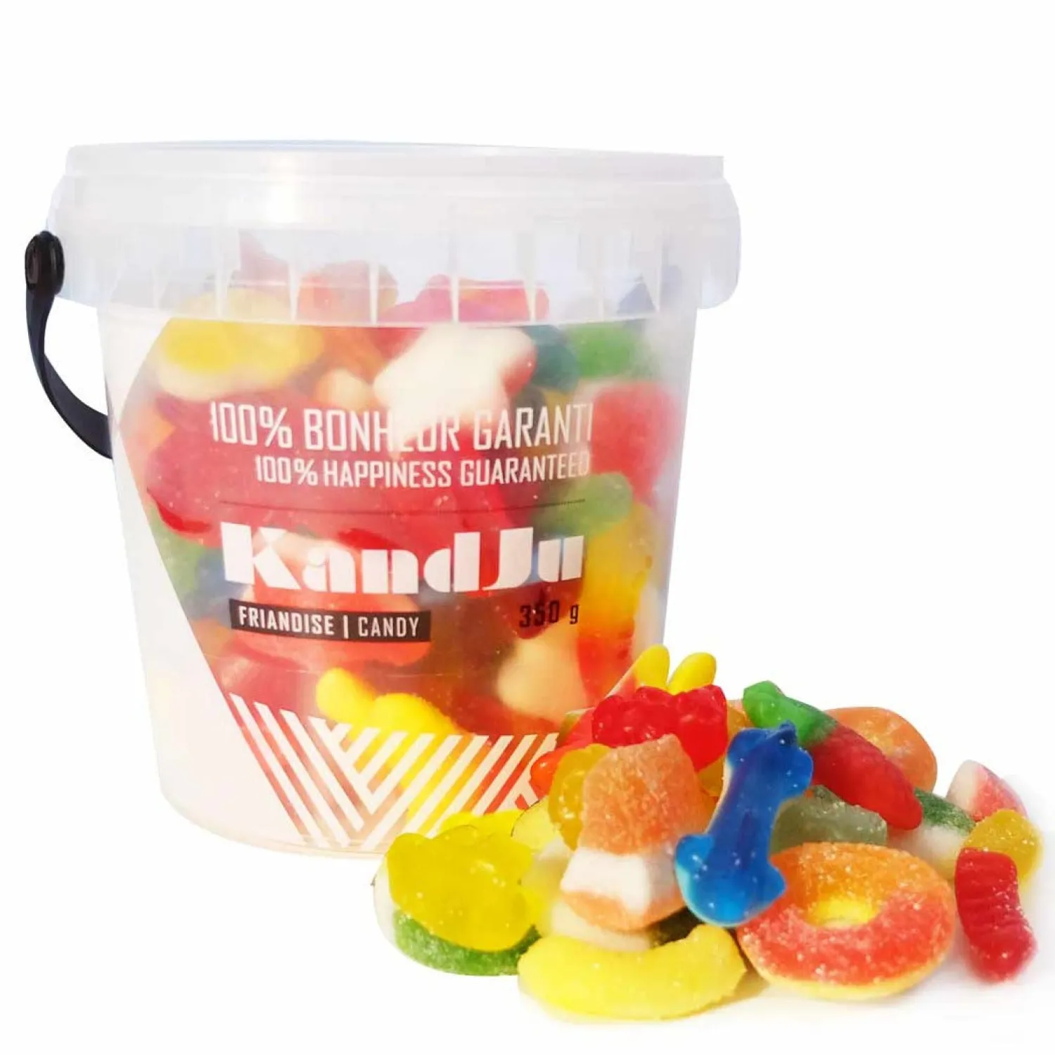 Ma Caféine Food & Snacks | Quebec Products>Kandju | Bucket of regular mix candy - 350 g