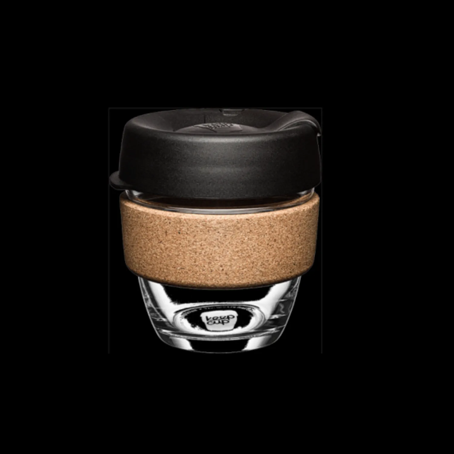 Ma Caféine Glasses And Cups | Travel Mugs>KeepCup | Glass mug 8 oz Black & Cork