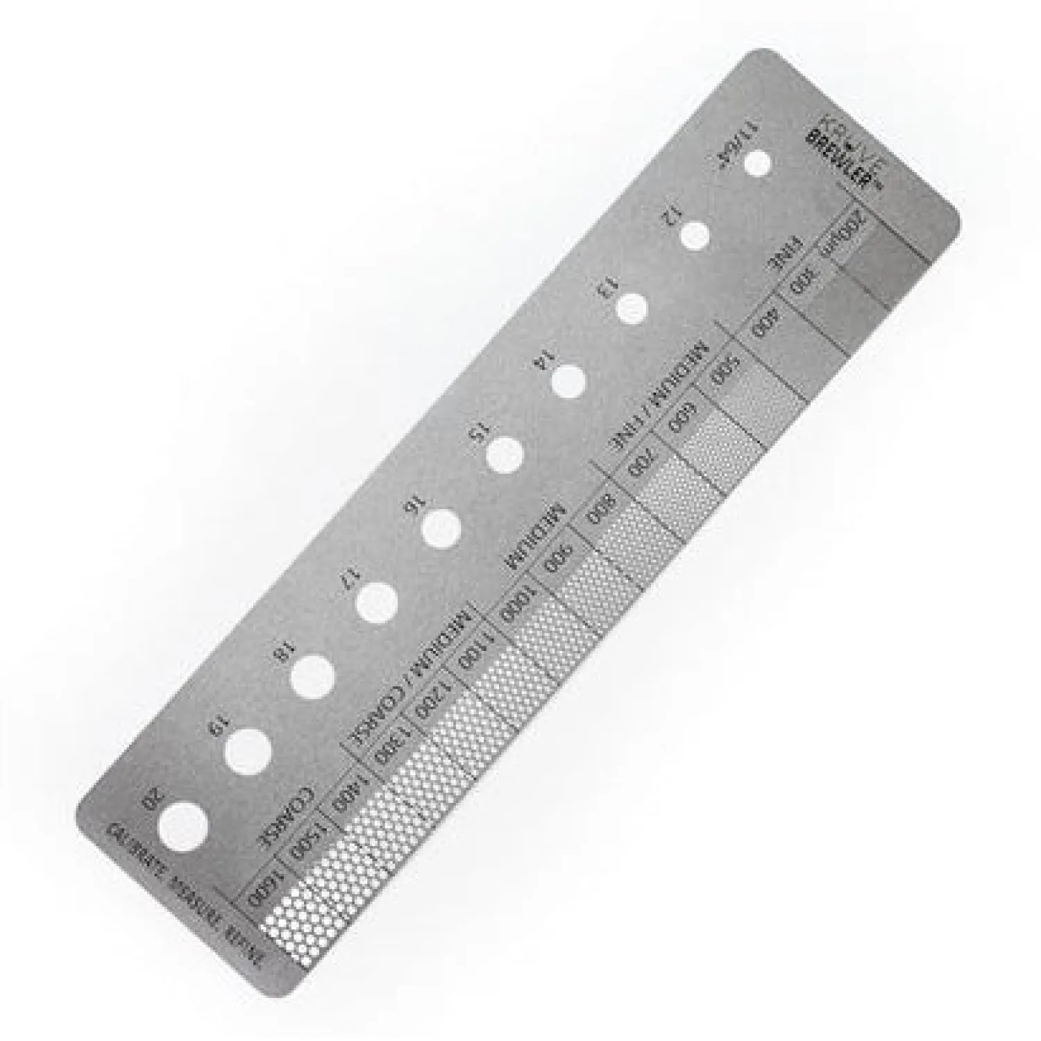 Ma Caféine Barista Tools | Barista Tools>Kruve | Brewler - Double-sided ruler for measuring grind and bean size