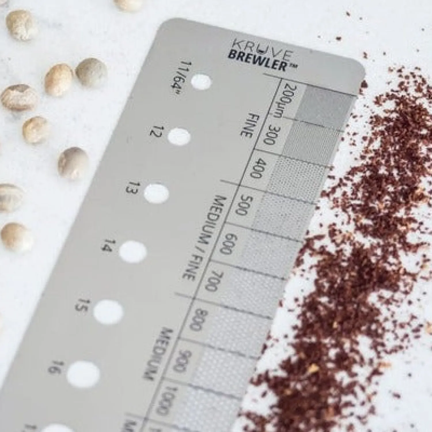 Ma Caféine Barista Tools | Barista Tools>Kruve | Brewler - Double-sided ruler for measuring grind and bean size
