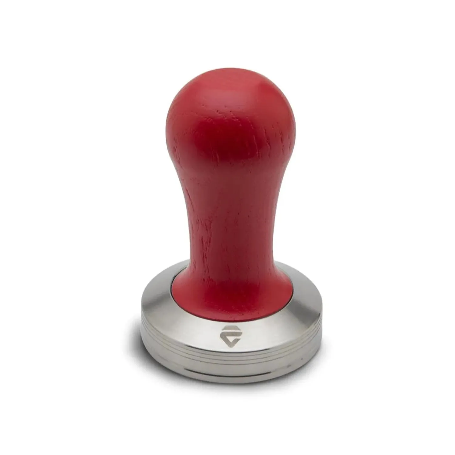 Ma Caféine Barista Tools | Barista Tools>Lelit | Stainless steel coffee tamper with red wooden handle 57.35 mm