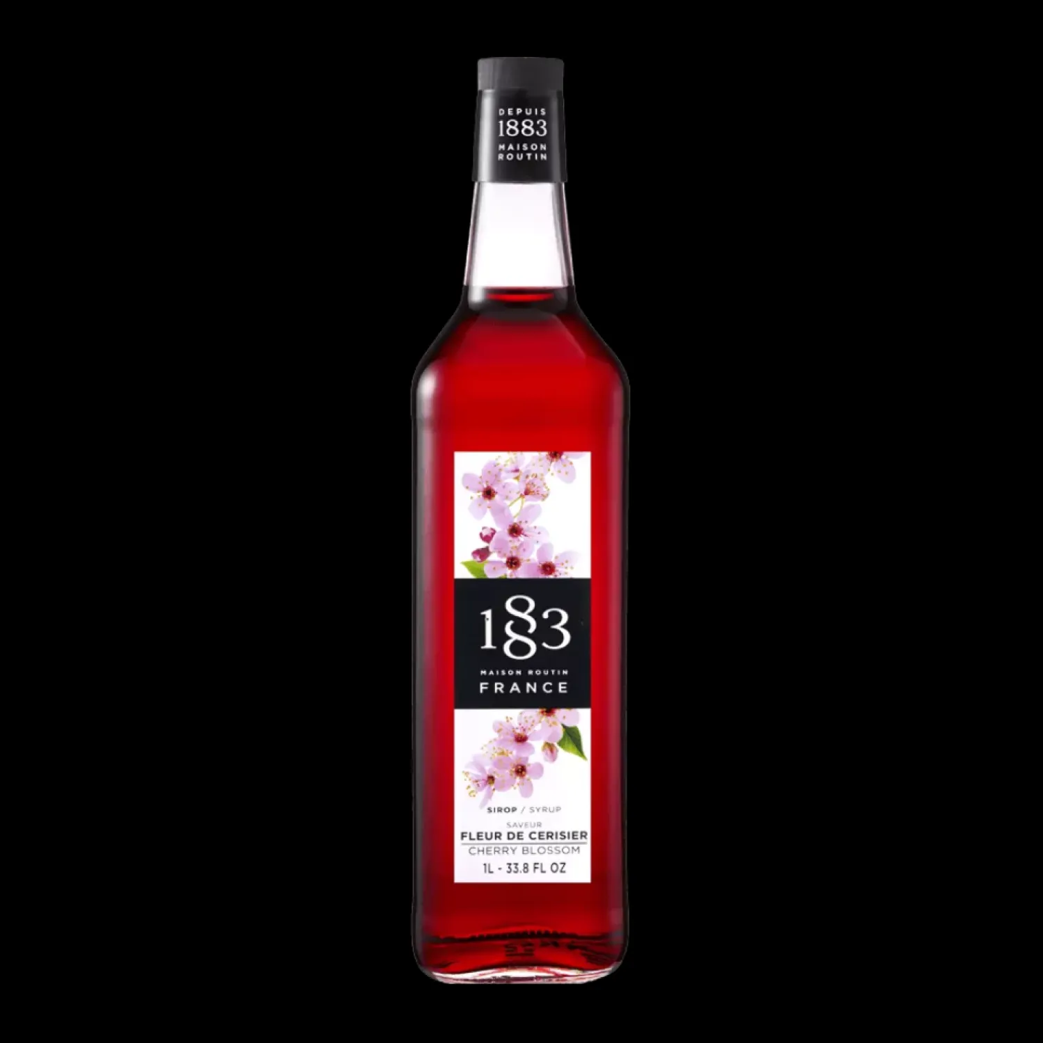 Ma Caféine Flavored Syrups & Sauces>Maison Routin 1883 | Cherry Blossom Syrup - 1 Liter GLASS