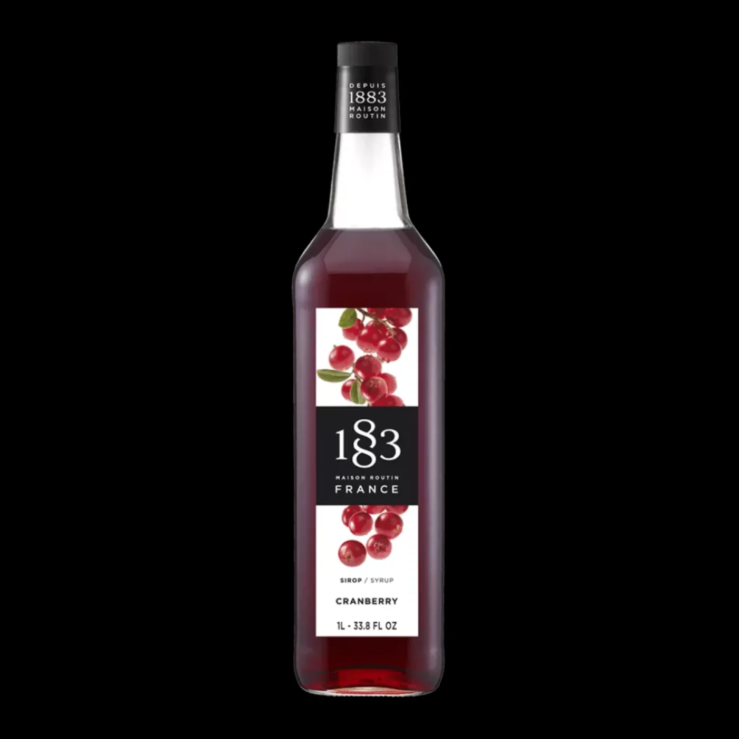 Ma Caféine Flavored Syrups & Sauces>Maison Routin 1883 | Cranberry Syrup - 1 Liter