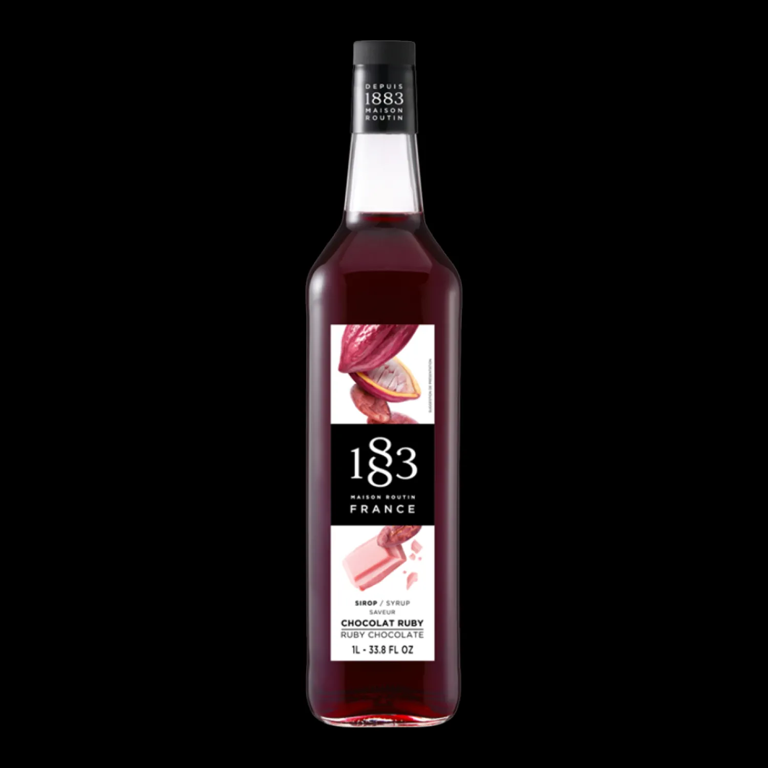 Ma Caféine Flavored Syrups & Sauces>Maison Routin 1883 | Ruby Chocolate Syrup - 1 Liter