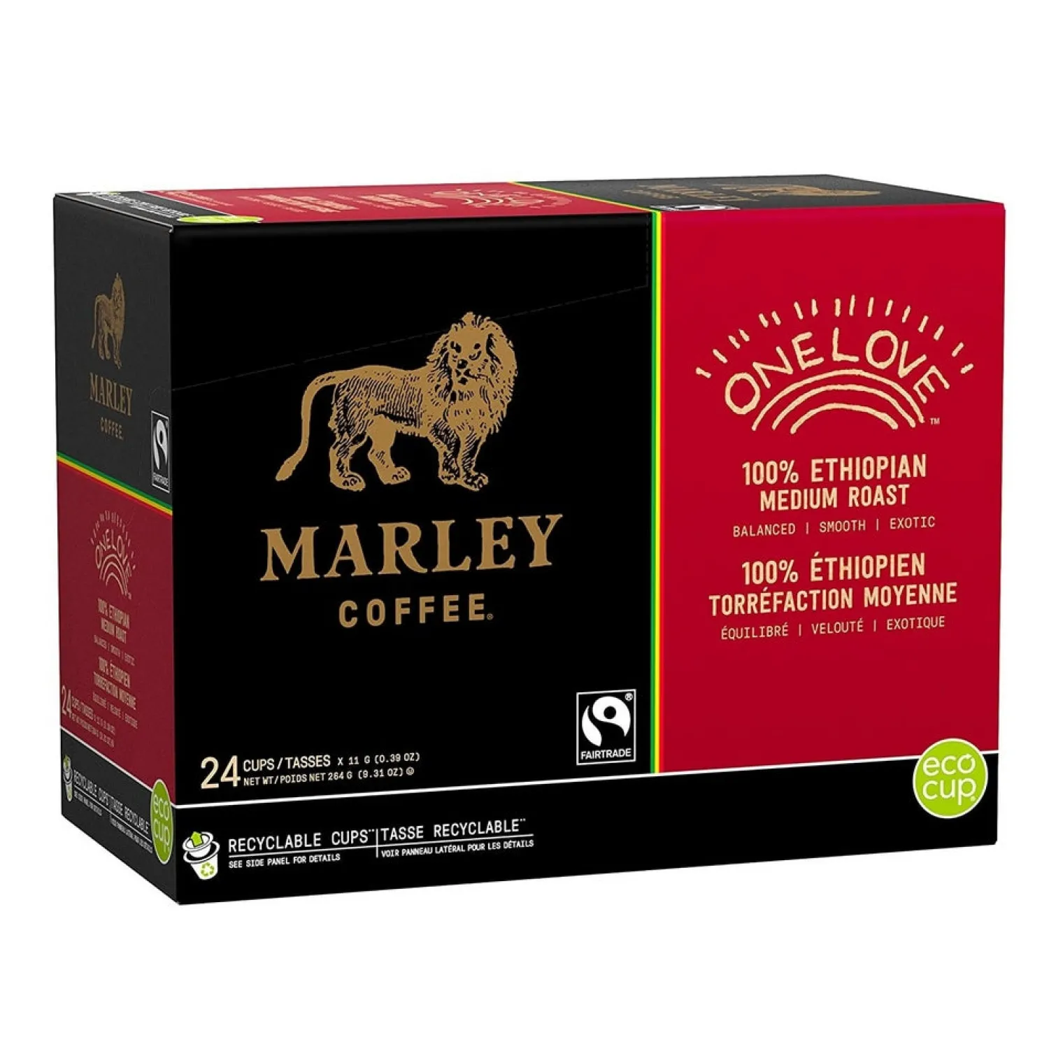 Ma Caféine Organic Fair Trade | K-Cup Capsules>Marley Coffee | One Love Fairtrade Keurig K-Cup Coffee Pods