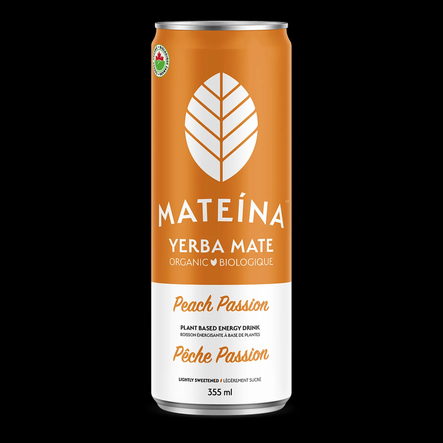 Ma Caféine Ready-To-Drink Beverages | Quebec Products>Mateina | Passion Peach Organic Energizing Infusion