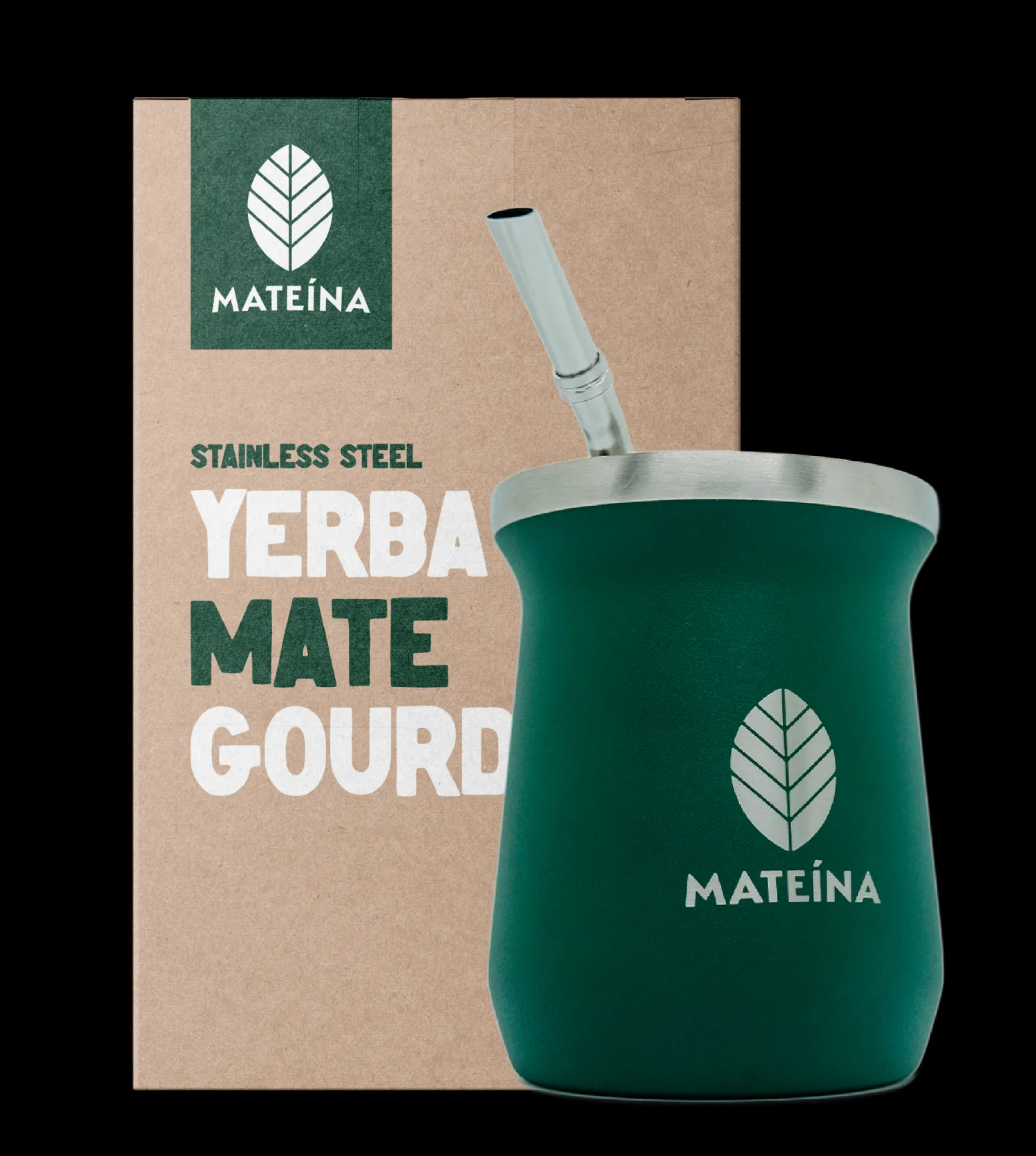 Ma Caféine Gourds & Bombilla>Mateina | Stainless steel gourd and bombilla for yerba mate