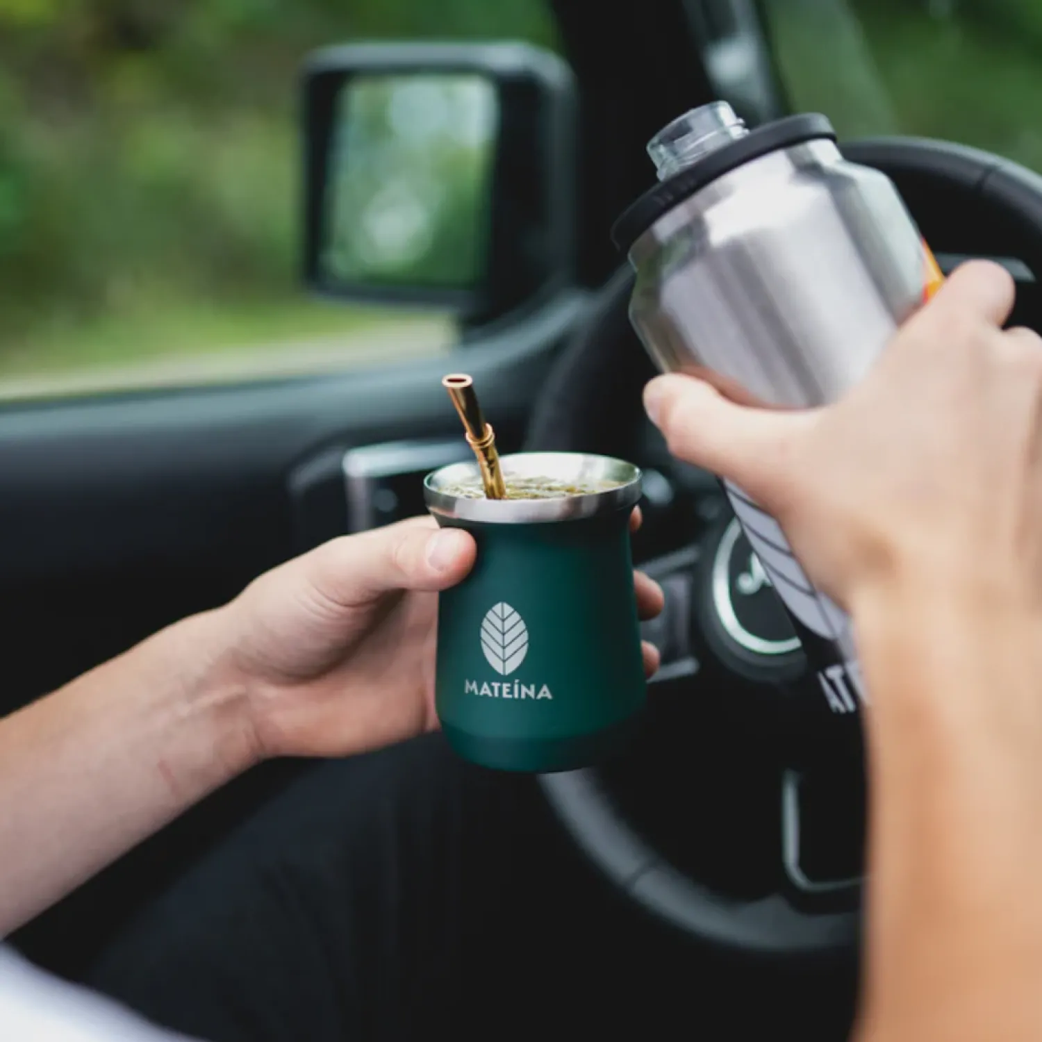 Ma Caféine Gourds & Bombilla>Mateina | Stainless steel gourd and bombilla for yerba mate