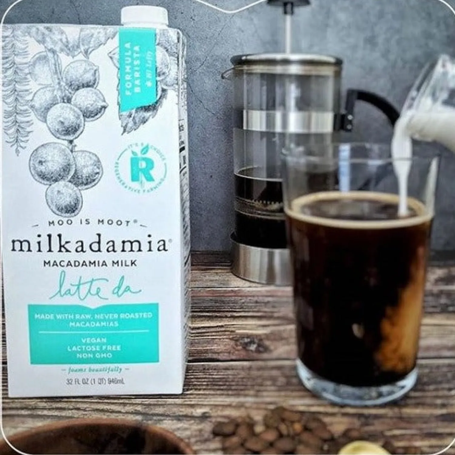 Ma Caféine Milk, Plant-Based Drinks & Infused Chai>Milkadamia | Barista Macadamia Latte Drink