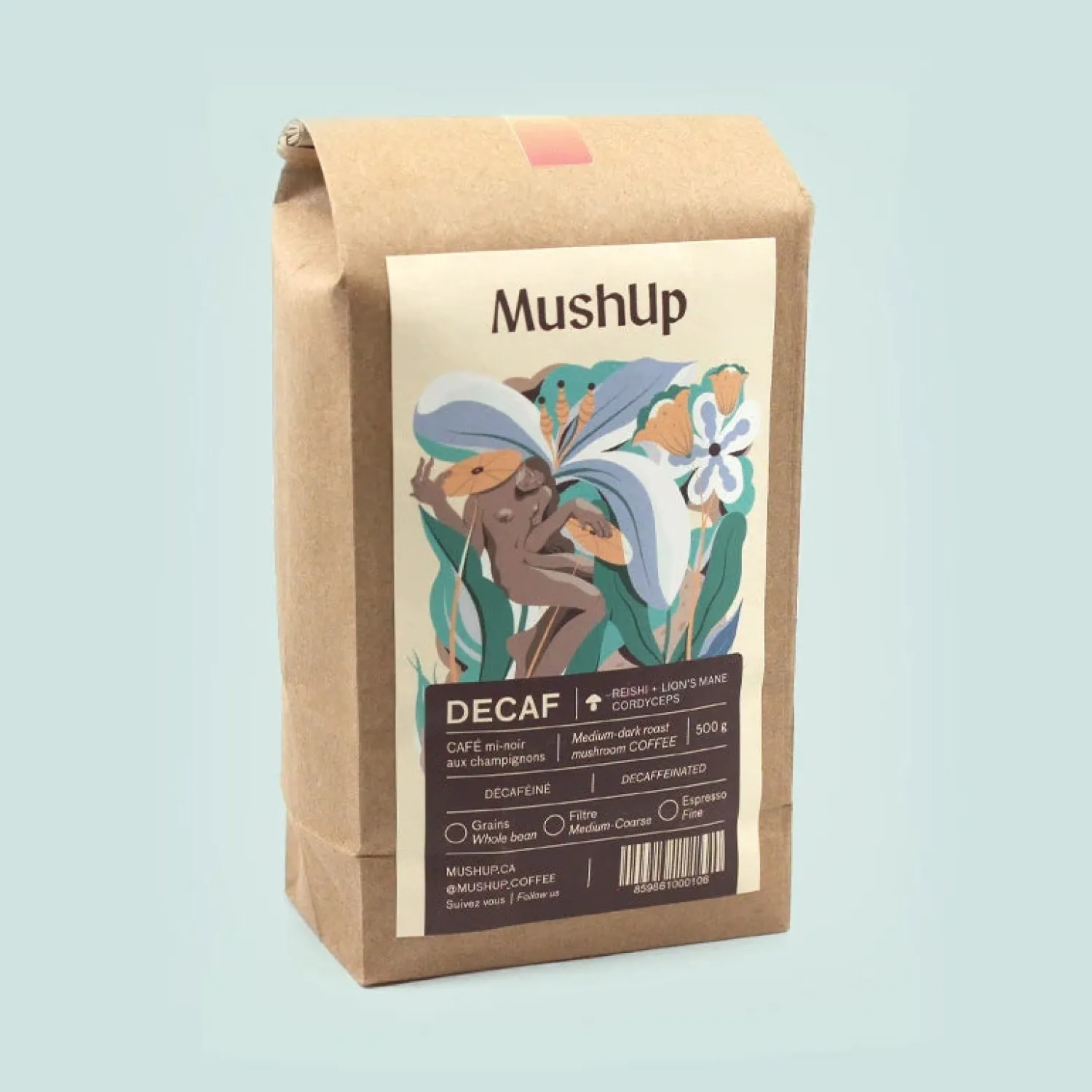 Ma Caféine Mushup | Organic Fair Trade>MushUp | Organic decaf - 500 gr bag