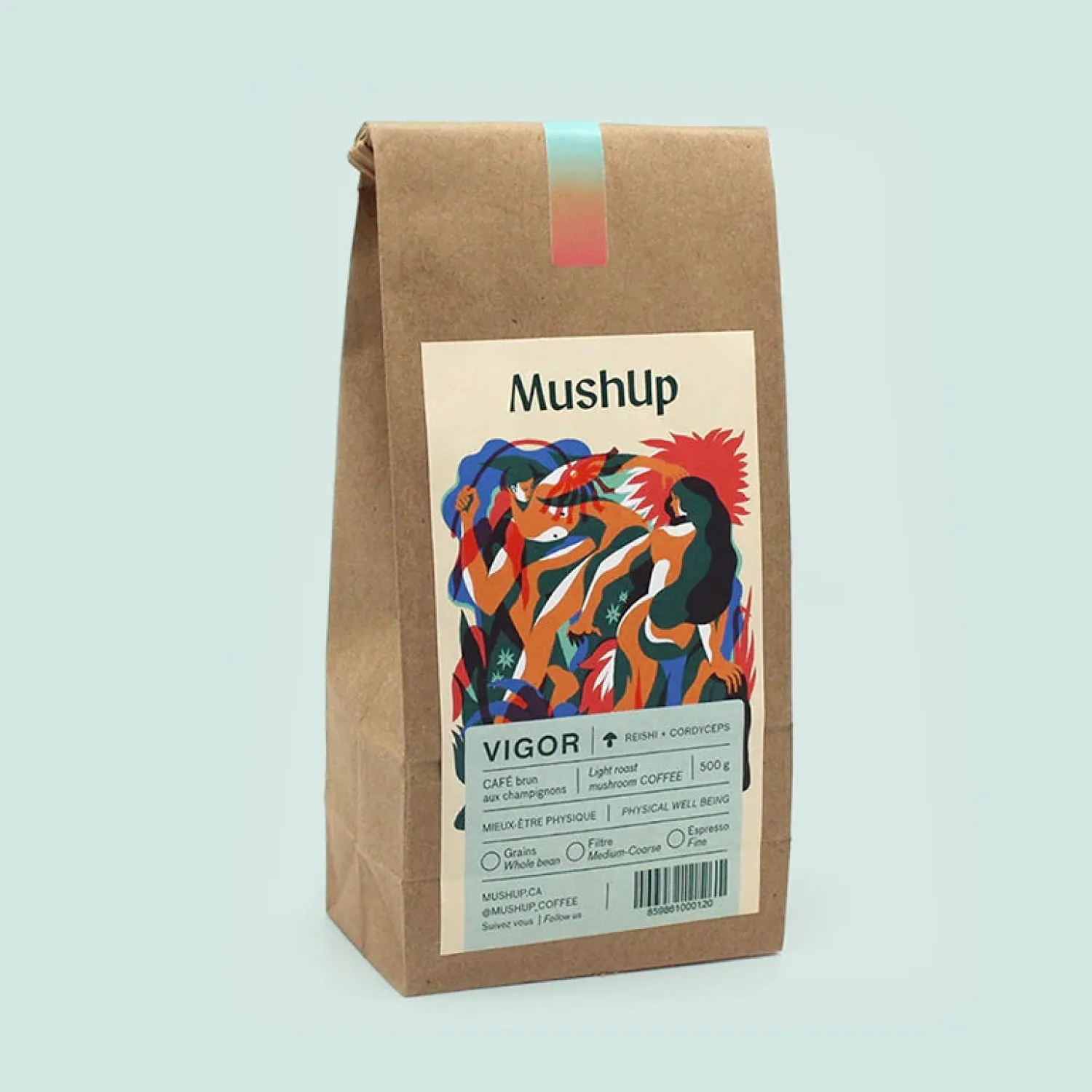 Ma Caféine Mushup | Organic Fair Trade>MushUp | Organic Vigor - 500 gr bag