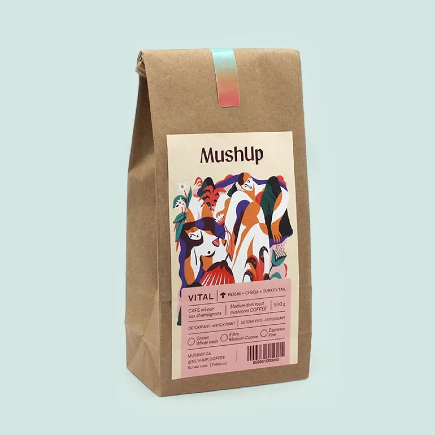 Ma Caféine Mushup | Organic Fair Trade>MushUp | Organic vital - 500 gr bag