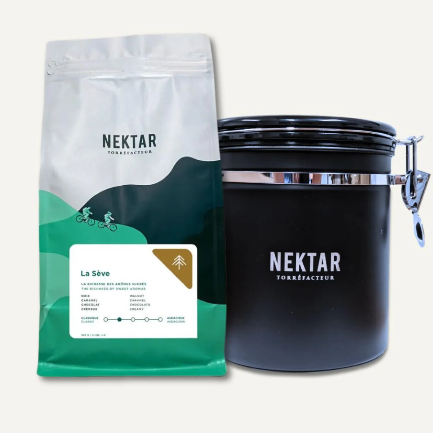 Ma Caféine Coffee Beans | Preservation>Nektar Roaster | La Sève 2lbs kit and coffee box