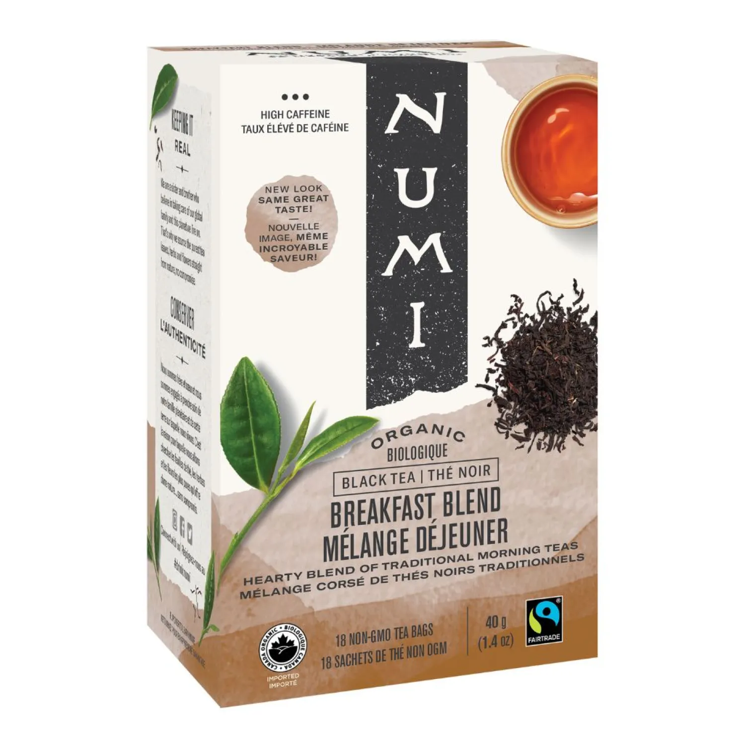 Ma Caféine Black Teas | In Bag>Numi | Organic breakfast mix 18 sachets