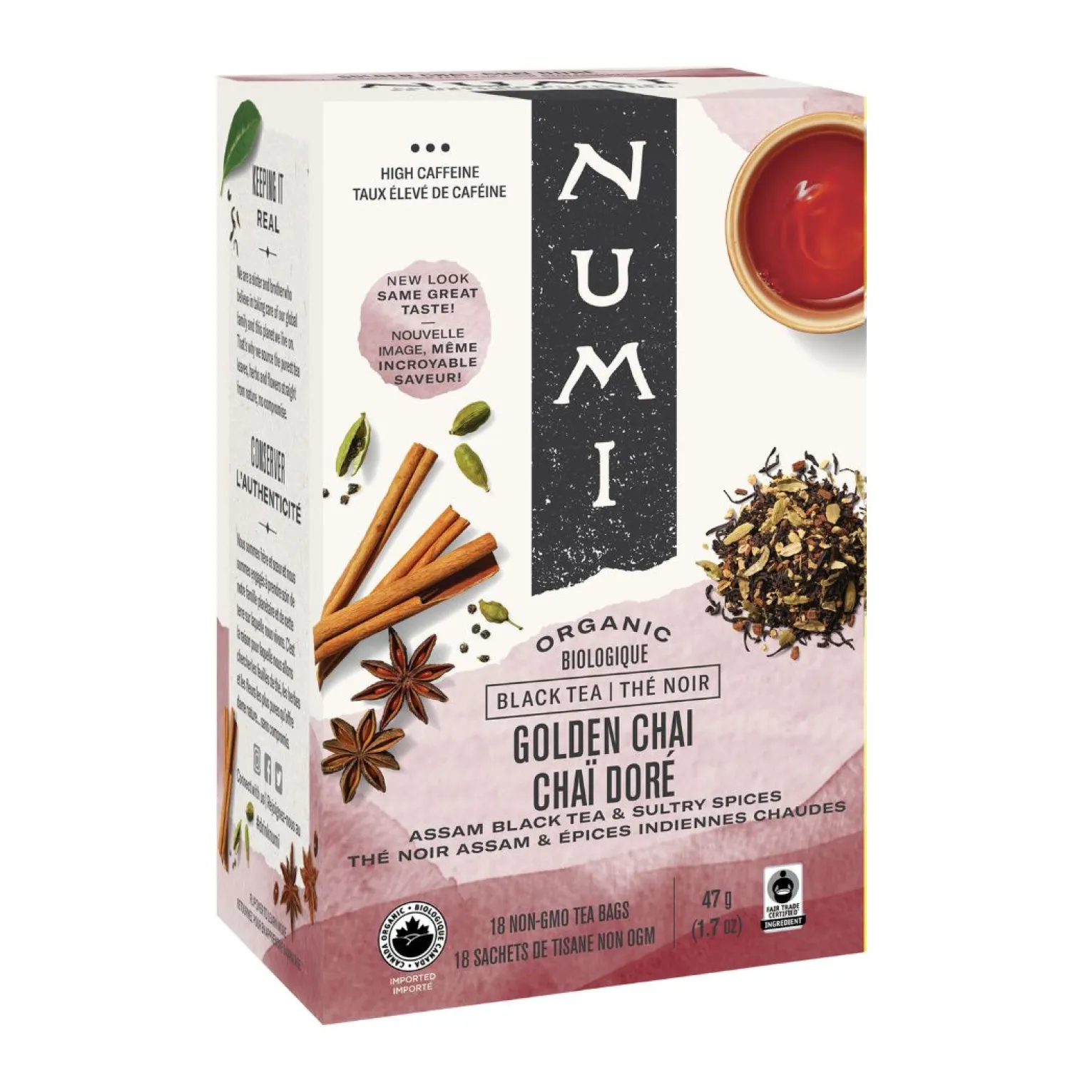 Ma Caféine In Bag>Numi | Organic Golden Chai™ 18 sachets