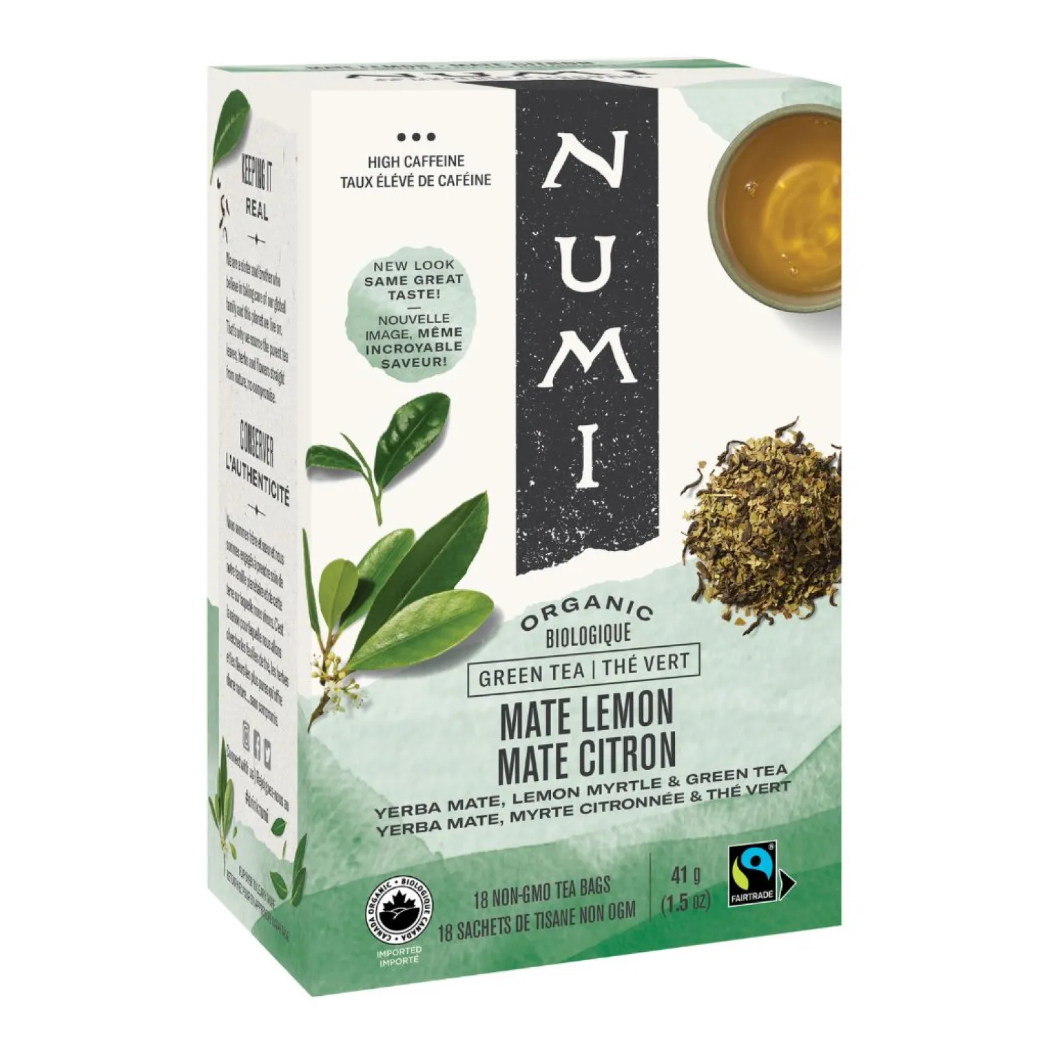 Ma Caféine In Bag>Numi | Organic Yerba Mate Lemon 18 sachets