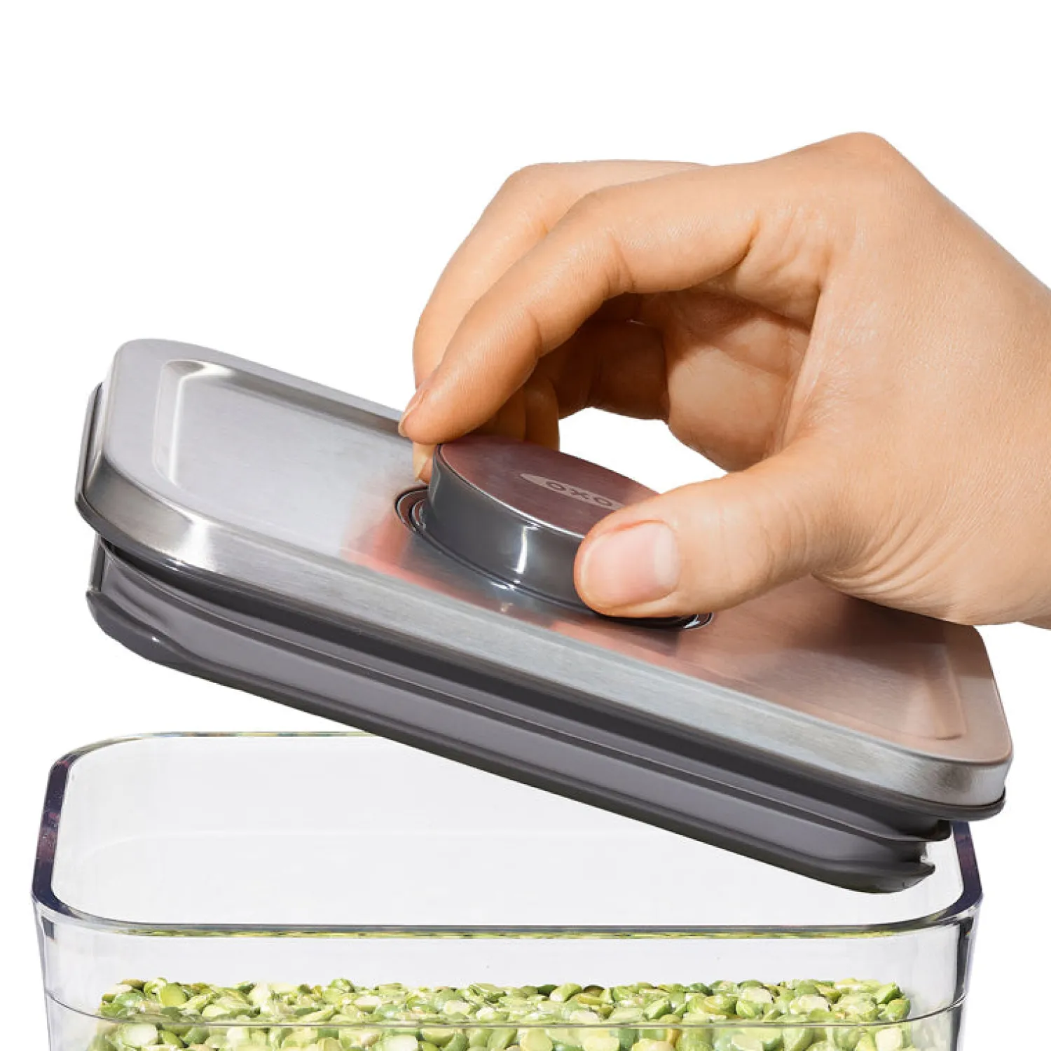 Ma Caféine Preservation | Preservation>OXO | Large short square container white lid POP 2.0 - 2.6 Liters