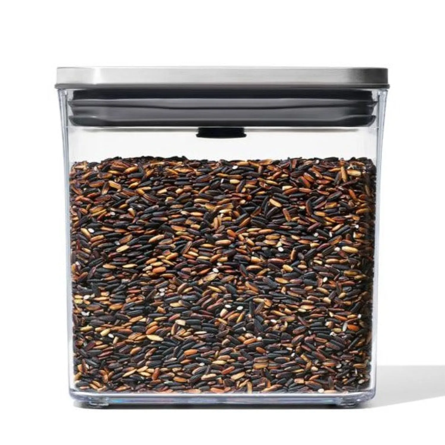 Ma Caféine Preservation | Preservation>OXO | Small square container stainless steel lid POP 2.0 - 1.6 Liters