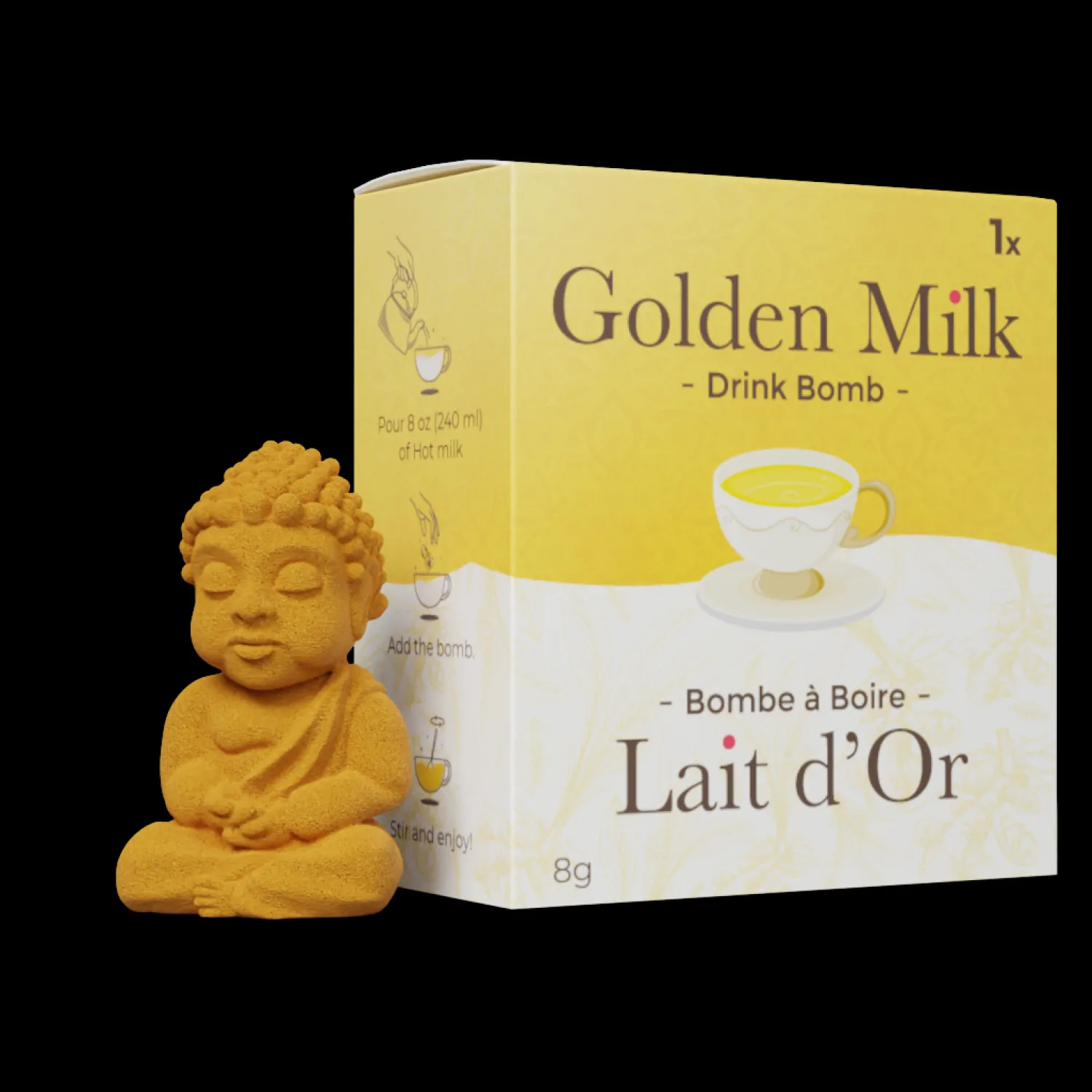 Ma Caféine Ready-To-Drink Beverages | Quebec Products>Poseidon | 3D Golden Milk Bomb