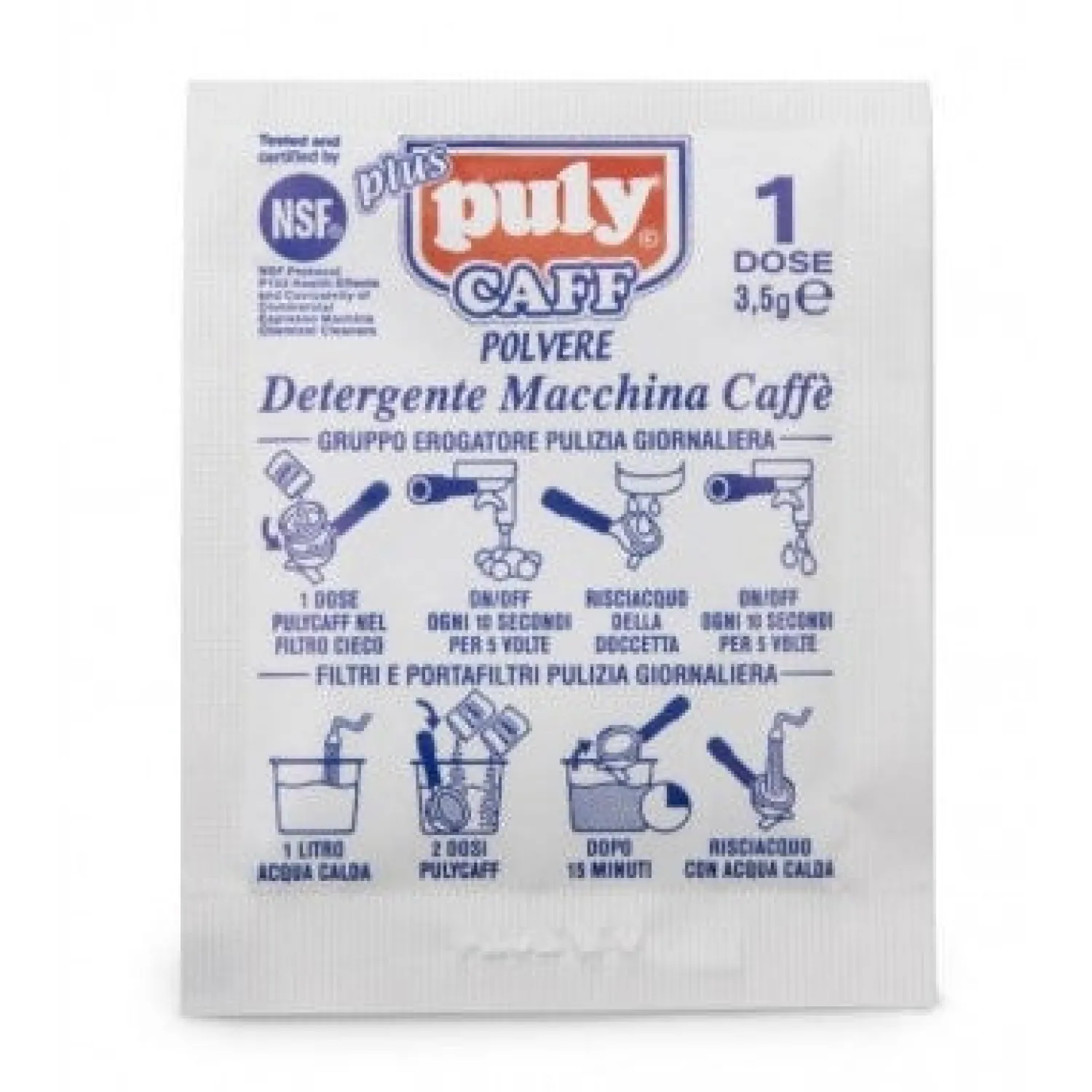 Ma Caféine Machine Maintenance>Puly | Box of 40 cleaning sachets for coffee group