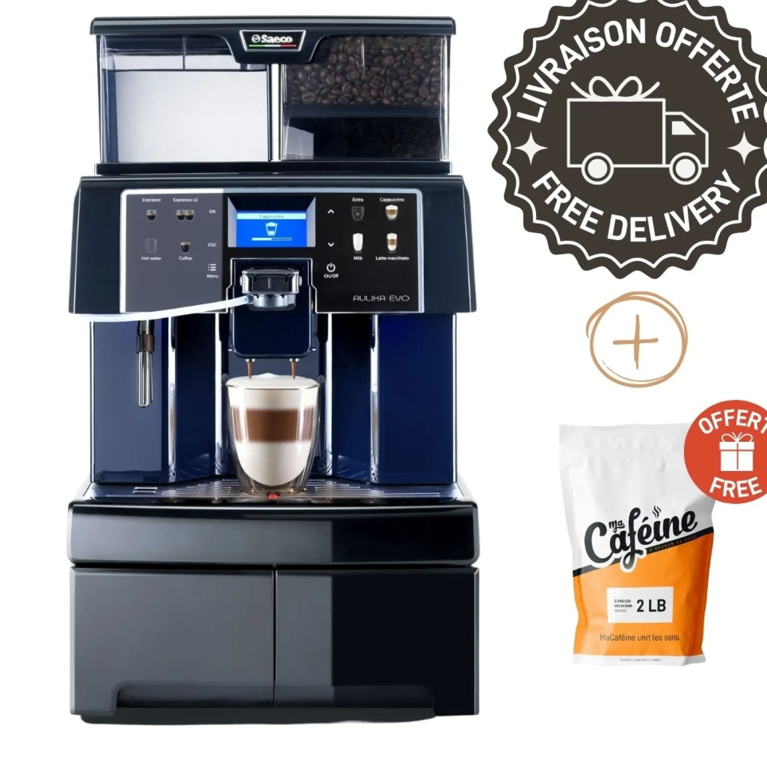 Ma Caféine Saeco | Commercial Coffee Machines>Saeco | Aulika Evo Top