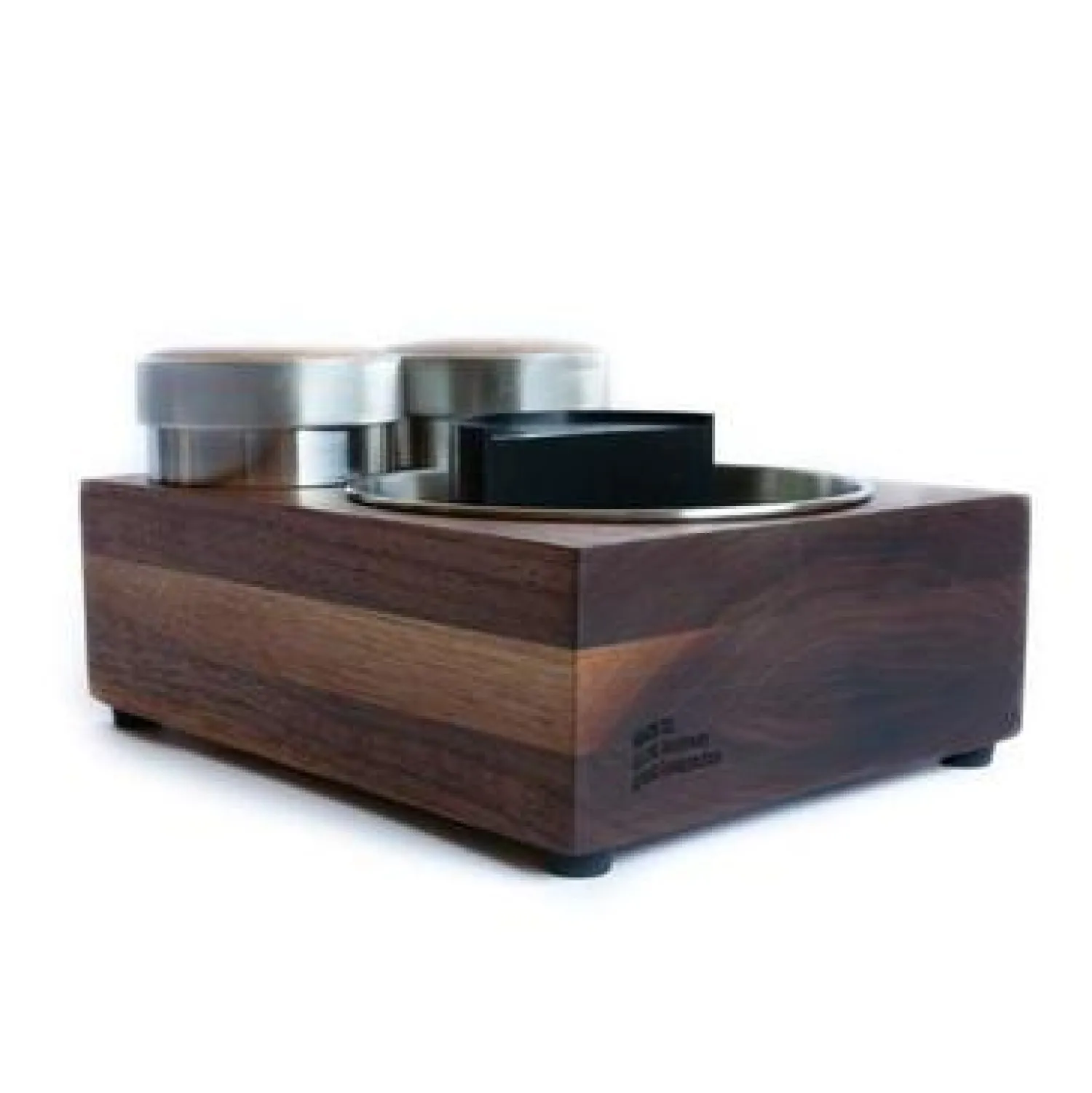 Ma Caféine Barista Tools | Barista Tools>Saint Anthony Industries | Handmade walnut coffee grounds and tamper station