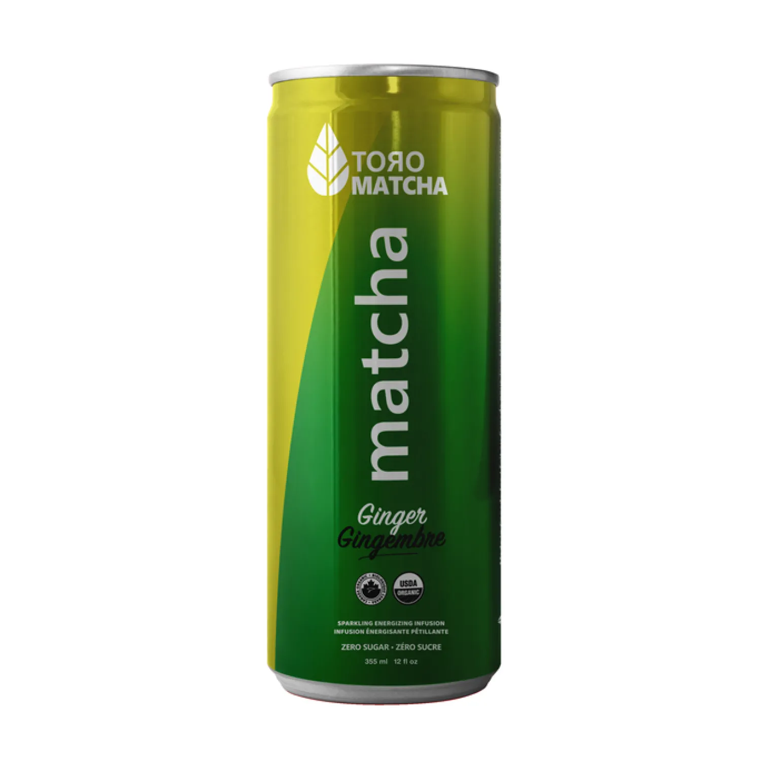 Ma Caféine Ready-To-Drink Beverages | Quebec Products>ToroMatcha | Sparkling Ginger without sugar - 355ml