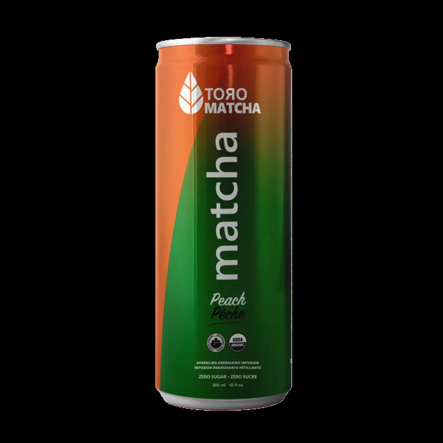 Ma Caféine Ready-To-Drink Beverages | Quebec Products>ToroMatcha | Sparkling Peach without sugar - 355ml