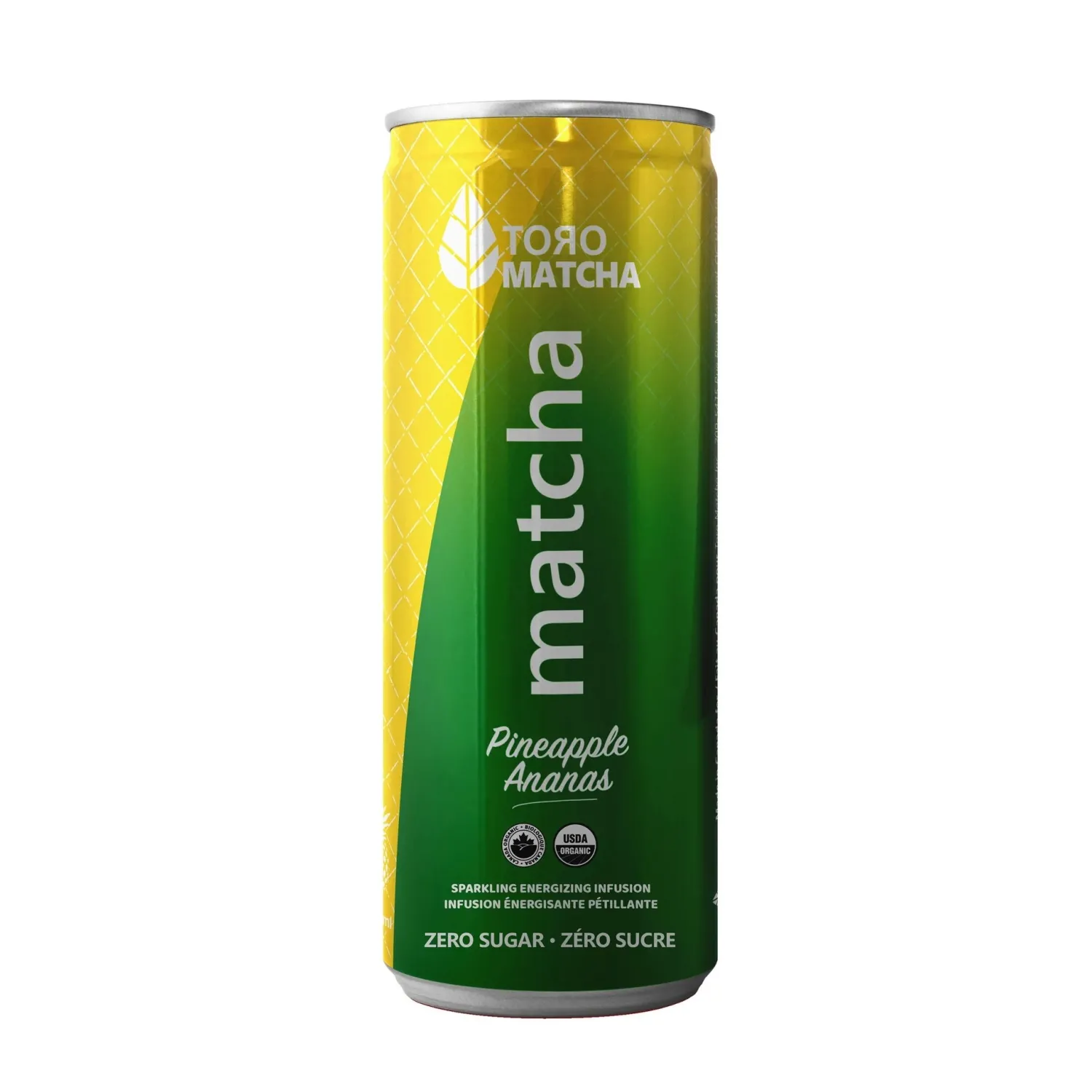 Ma Caféine Ready-To-Drink Beverages | Quebec Products>ToroMatcha | Sparkling Pineapple without sugar - 355ml