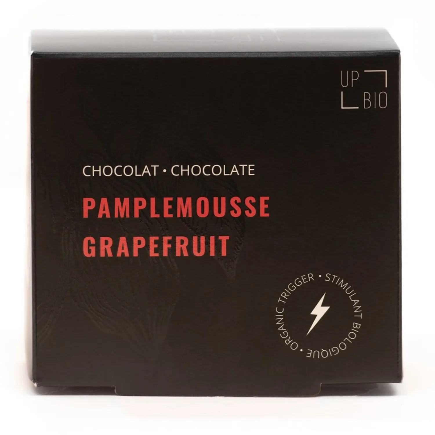 Ma Caféine Food & Snacks | Quebec Products>Upbio | Organic dark chocolate Grapefruit flavor with theine - 75 gr